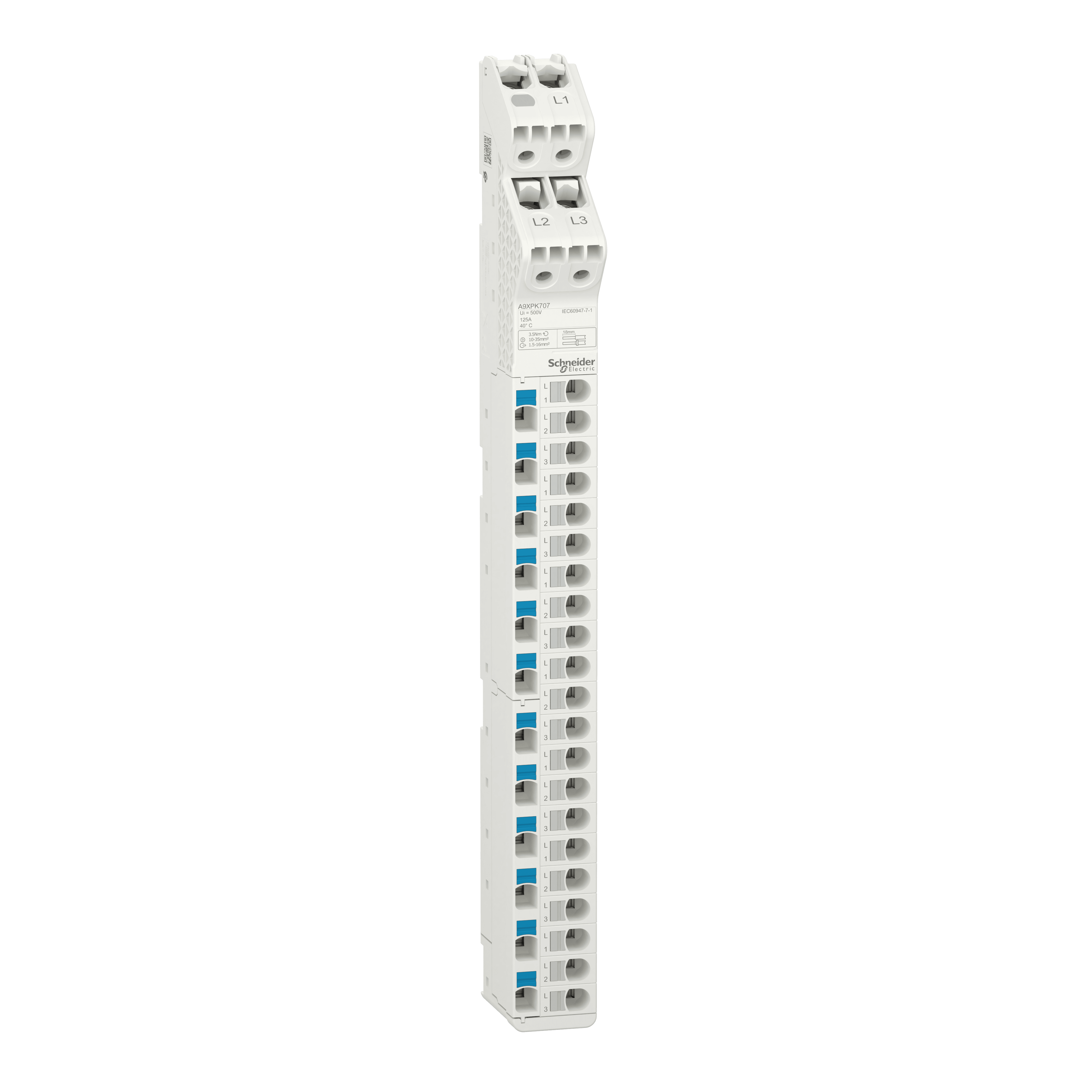 SCHNEIDER ELECTRIC - Morsettiera verticale VDIS 125A 33 connessioni