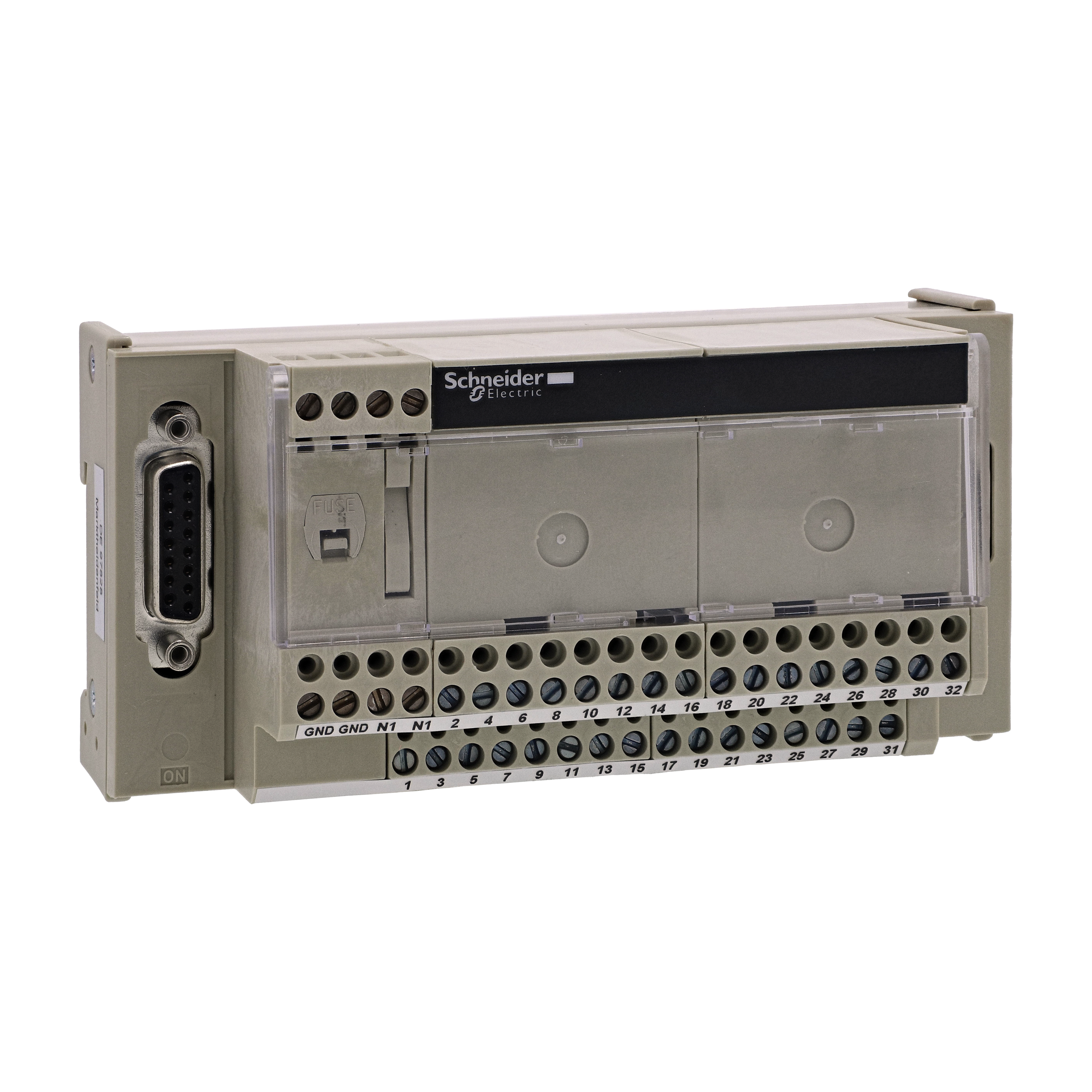 SCHNEIDER ELECTRIC - Sottobase di connessione ABE7 - Per contatore e 8 canali analogici