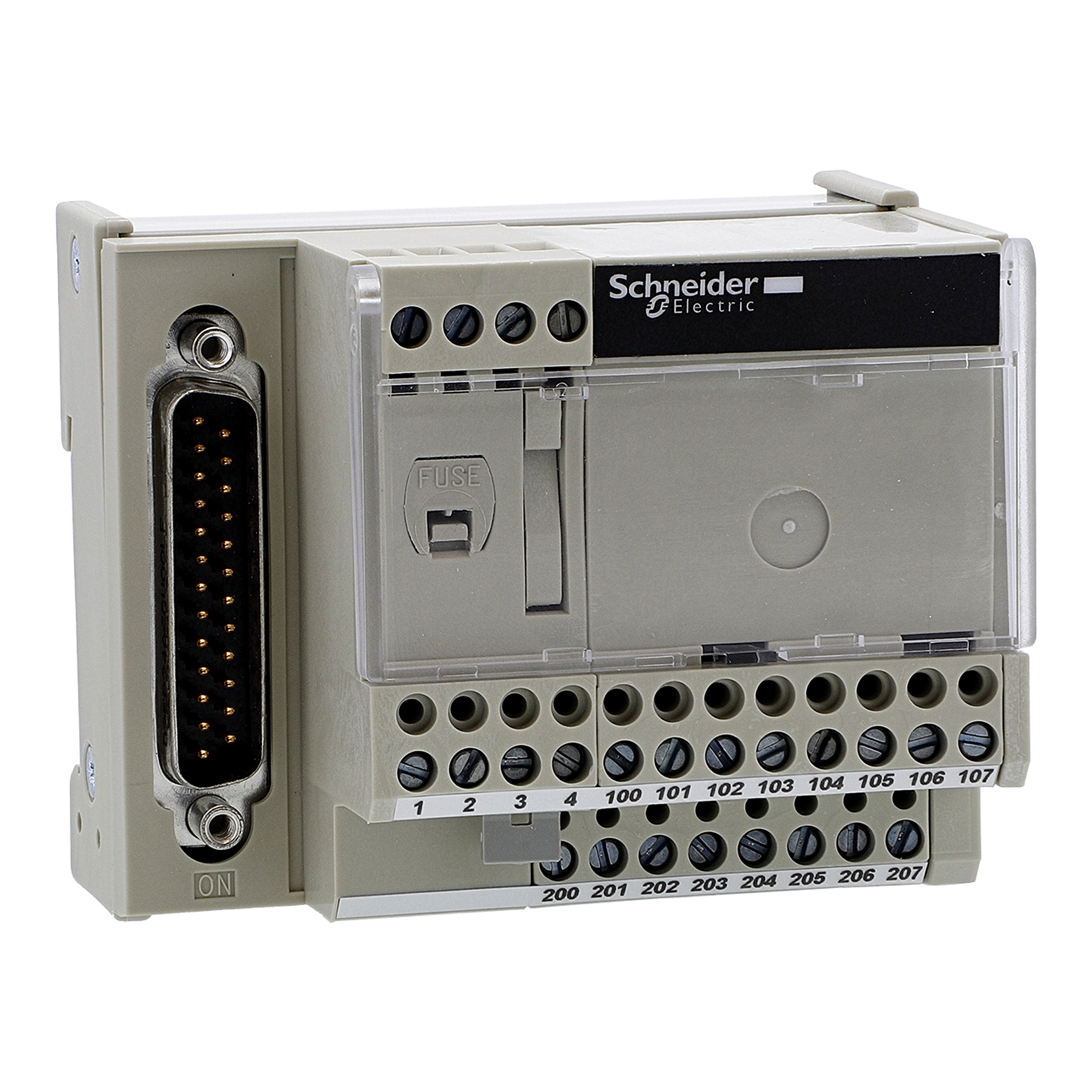 SCHNEIDER ELECTRIC - Sottobase di connessione Modicon Telefast ABE 7, distribuzione di 4 canali analogici di uscita
