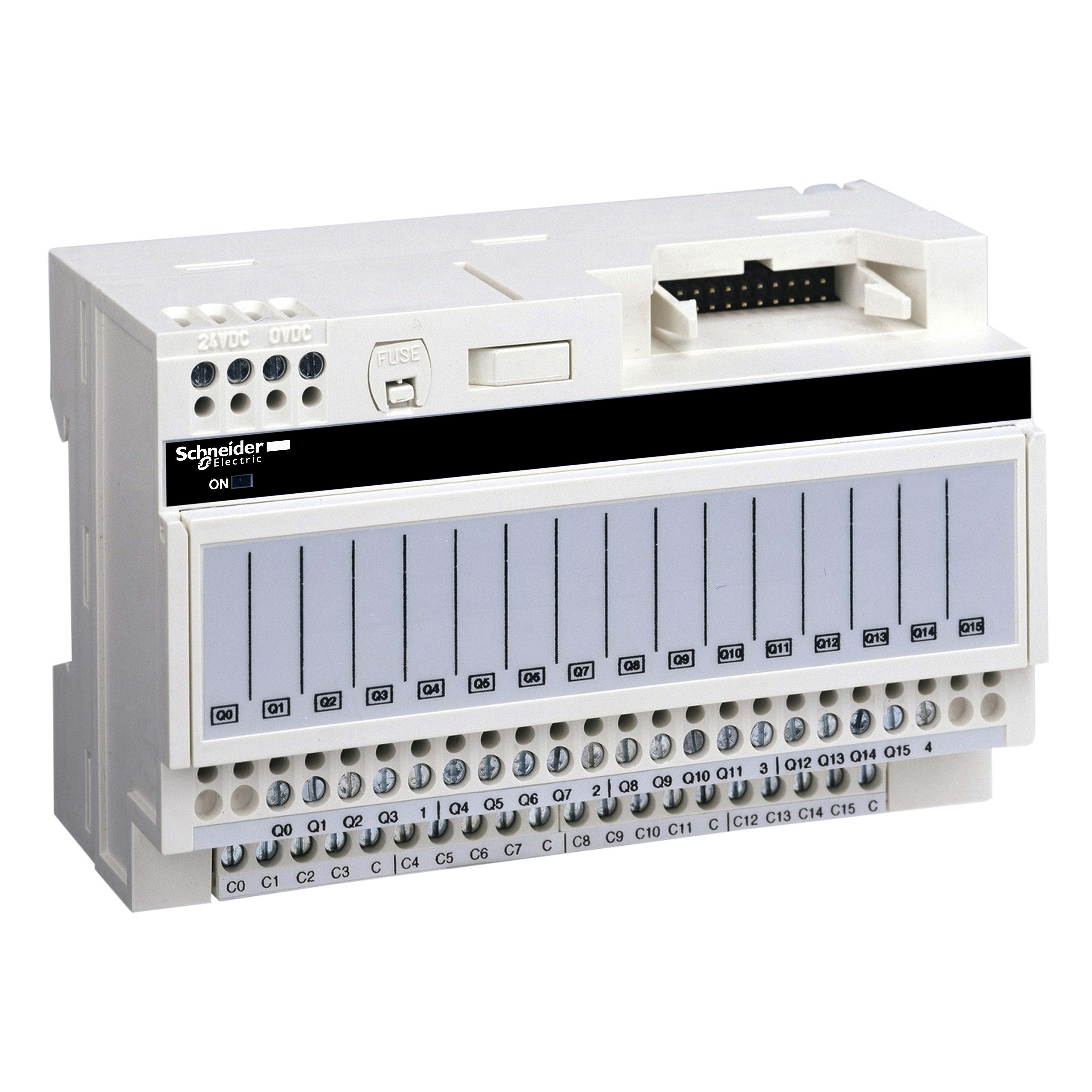 SCHNEIDER ELECTRIC - Sottobase per relè plug-in ABE7 - 16 canali - Relè 5 mm