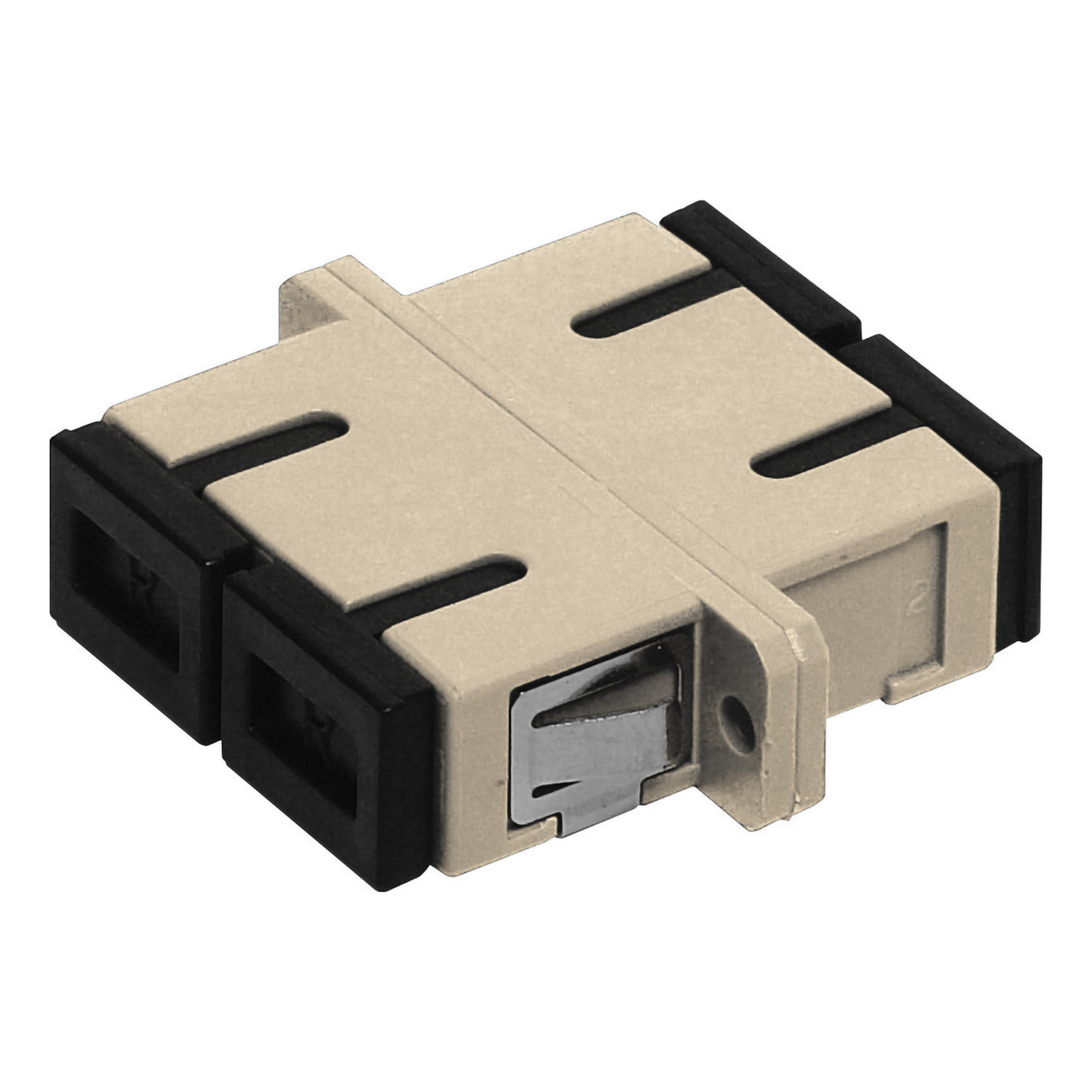 SCHNEIDER ELECTRIC - SC duplex adaptor, Actassi, multi mode, zirconia ceramic sleeve, plastic housing