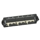 SCHNEIDER ELECTRIC - Piastra con 3 bussole SC duplex colore beige per fibre multimodali OM2/OM3/OM4