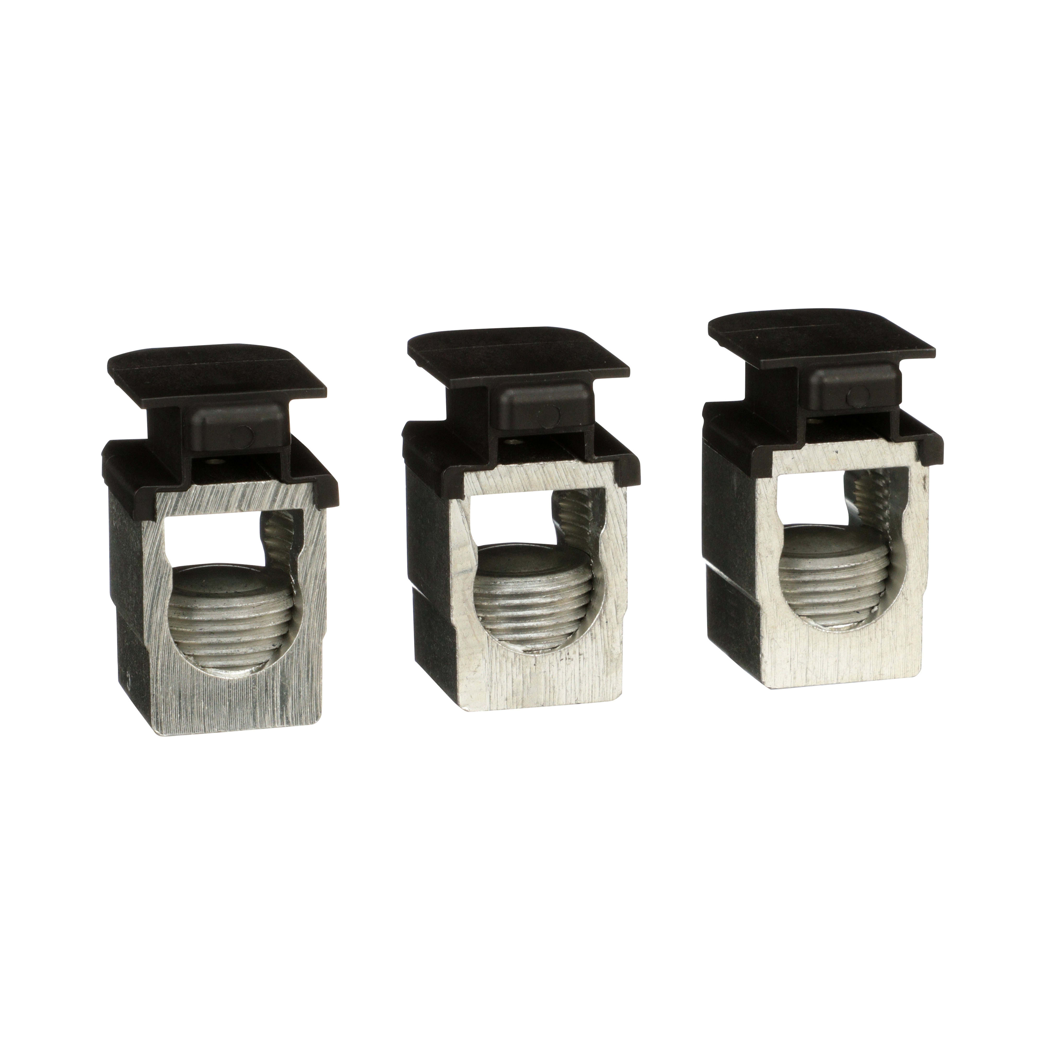 SCHNEIDER ELECTRIC - Accessorio, PowerPact J-Frame, Kit capicorda, Da 150A a 175A, alluminio, q.tà 3