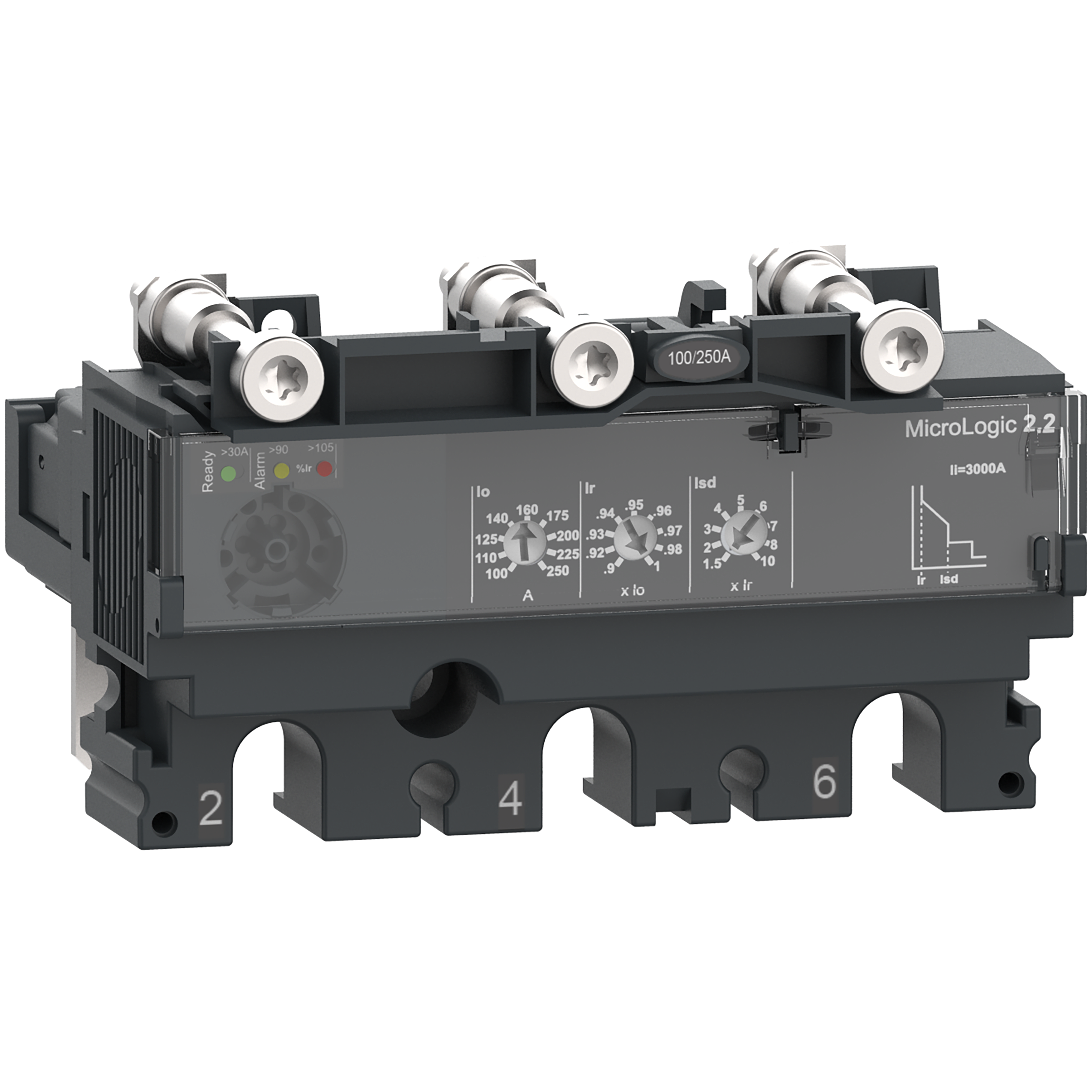 SCHNEIDER ELECTRIC - Sganciatore MicroLogic 2.2, ComPacT NSX100/160/250, 3 poli, protezioni elettroniche di base, valore nominale 100A