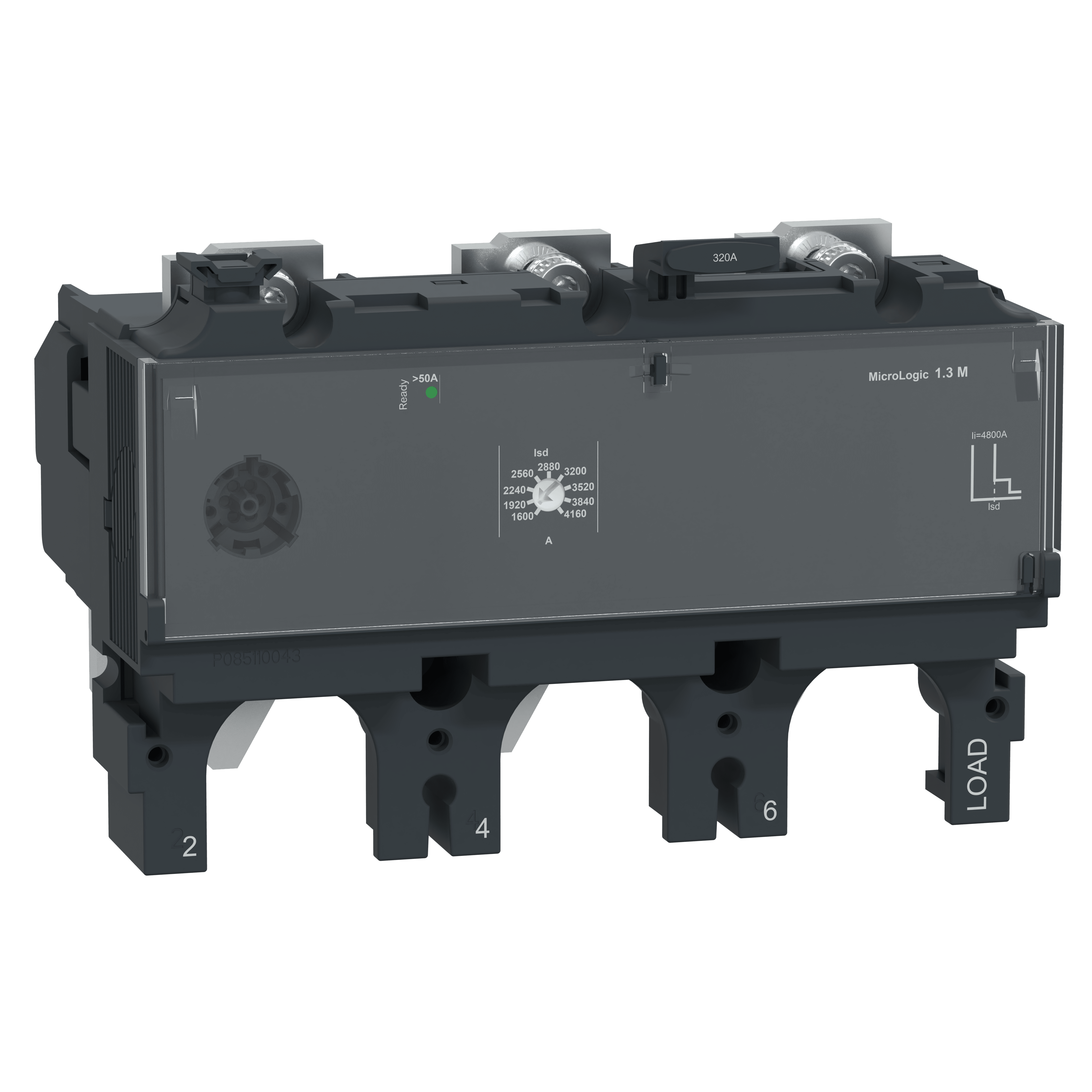 SCHNEIDER ELECTRIC - Sganciatore MicroLogic 1,3M, ComPacT NSX 400/630, 3 poli, protezione elettromagnetica, protezione motore, 320A