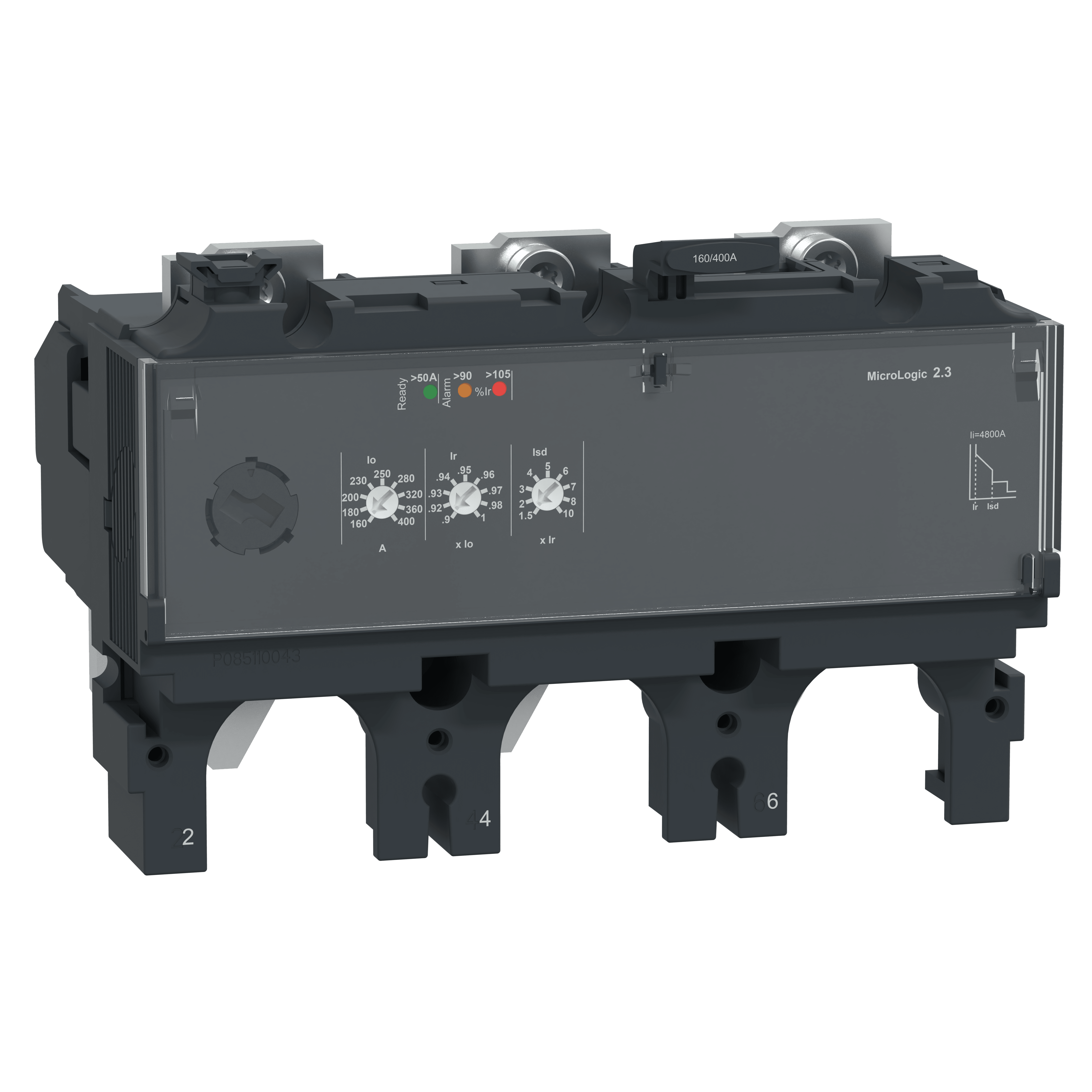SCHNEIDER ELECTRIC - Sganciatore MicroLogic 2.3, ComPacT NSX400/630, 3 poli, protezioni elettroniche di base, valore nominale 400A