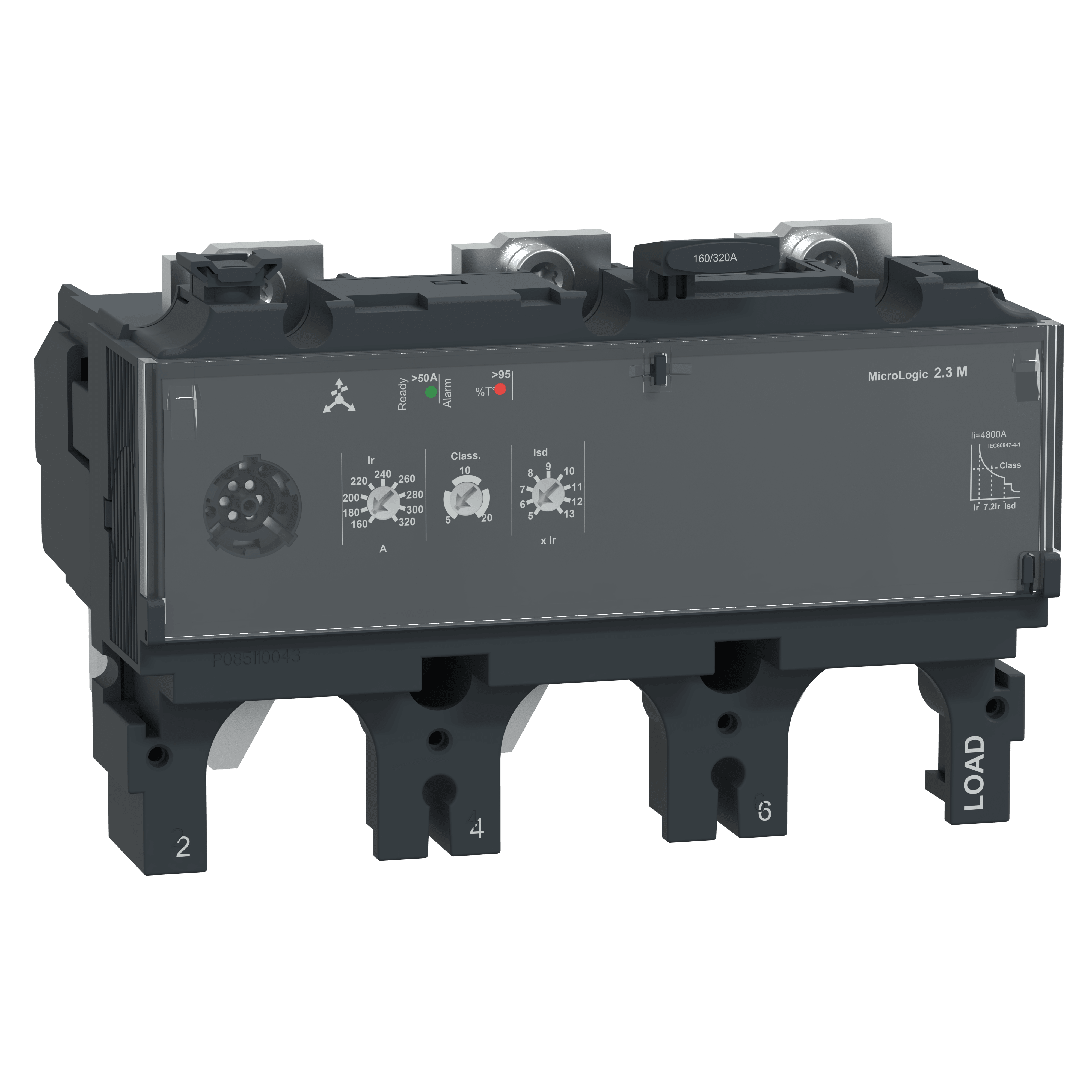 SCHNEIDER ELECTRIC - Sganciatore MicroLogic 2.3M, ComPacT NSX400/630, 3 poli, protezioni elettroniche di base, protezione motore, valore nominale 320A