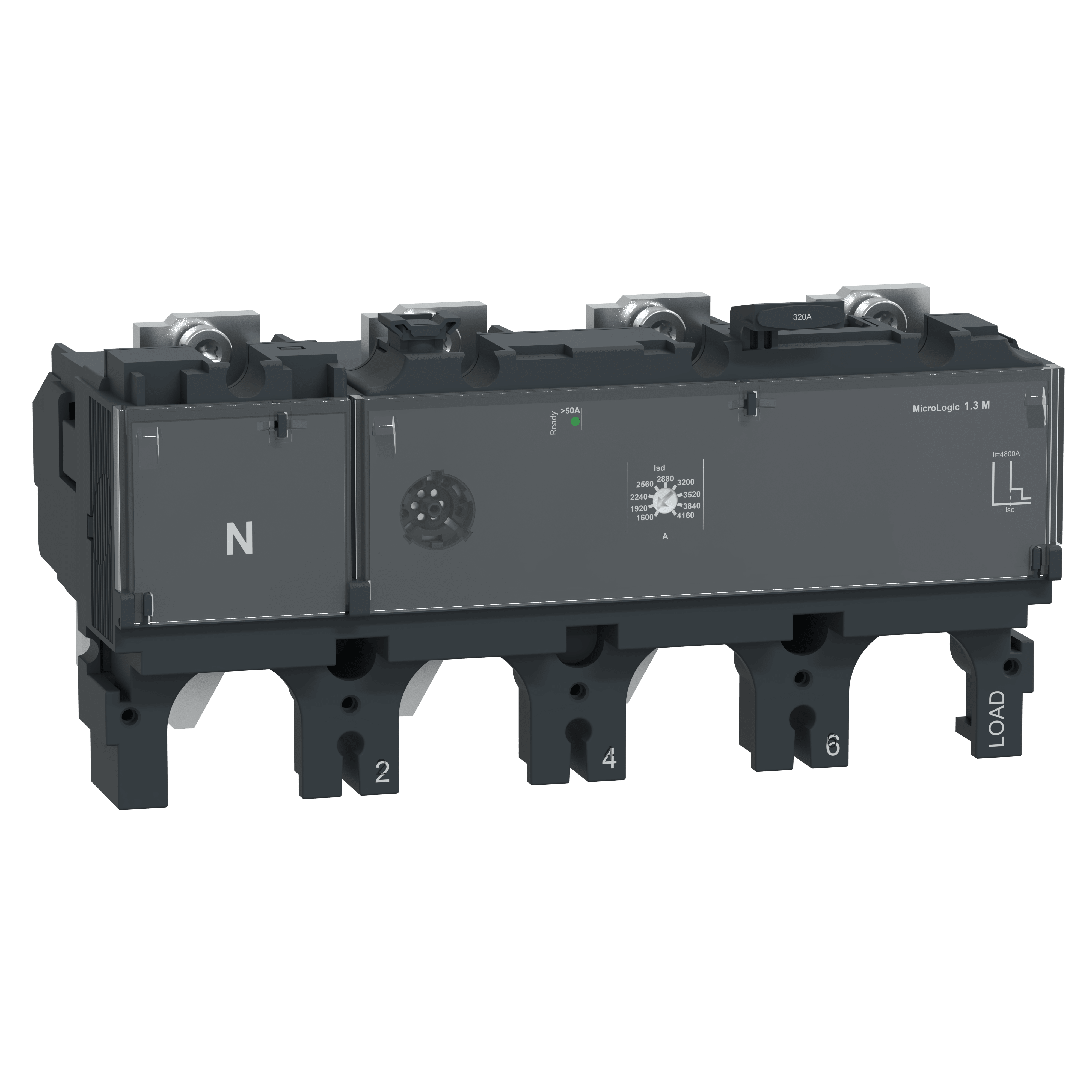 SCHNEIDER ELECTRIC - Sganciatore MicroLogic 1.3M, ComPacT NSX 400/630, 4 poli 3 D, protezione elettromagnetica, protezione motore, 320A