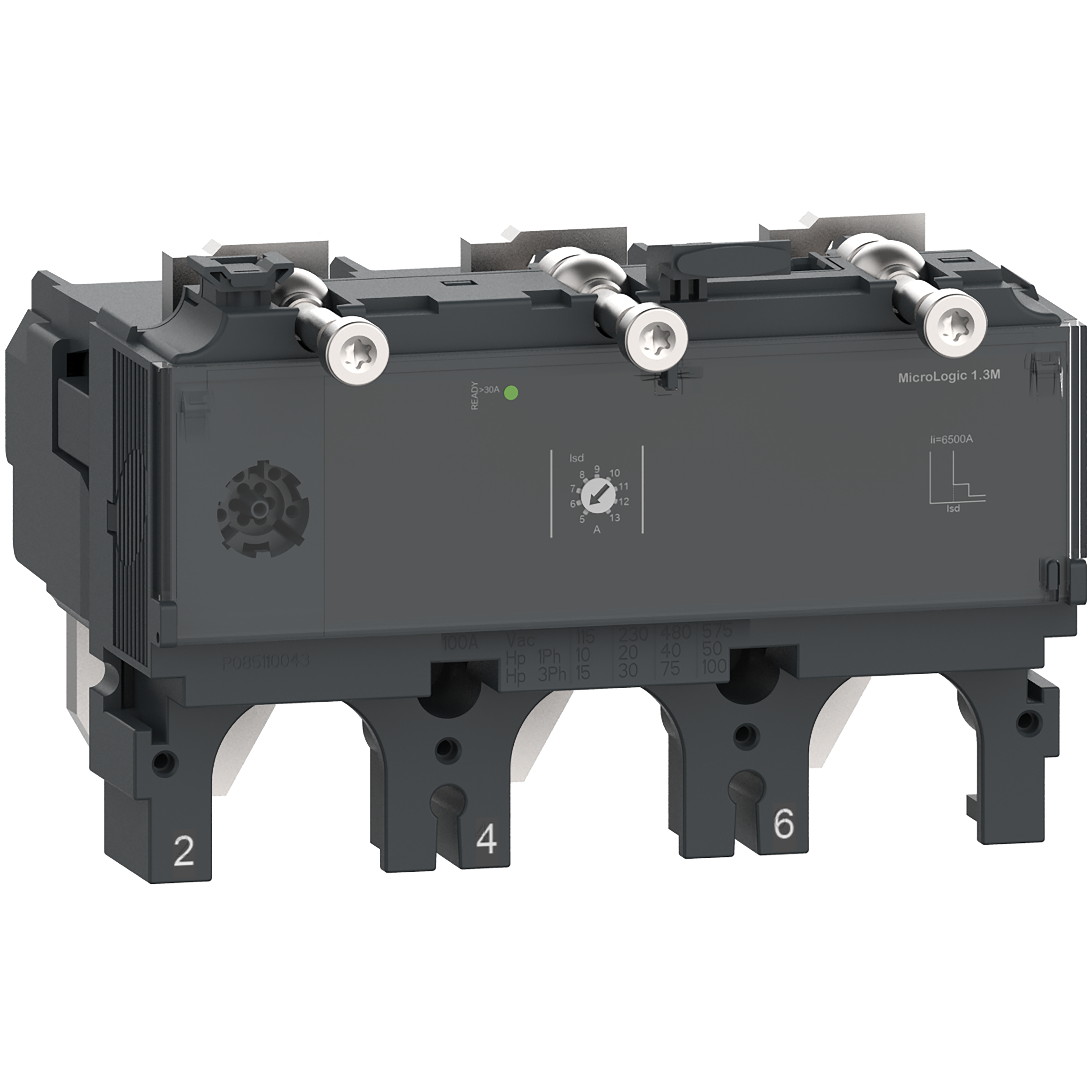 SCHNEIDER ELECTRIC - Sganciatore MicroLogic 1.3M, ComPacT NSX 630, 3 poli, protezione elettromagnetica, protezione motore, 500A