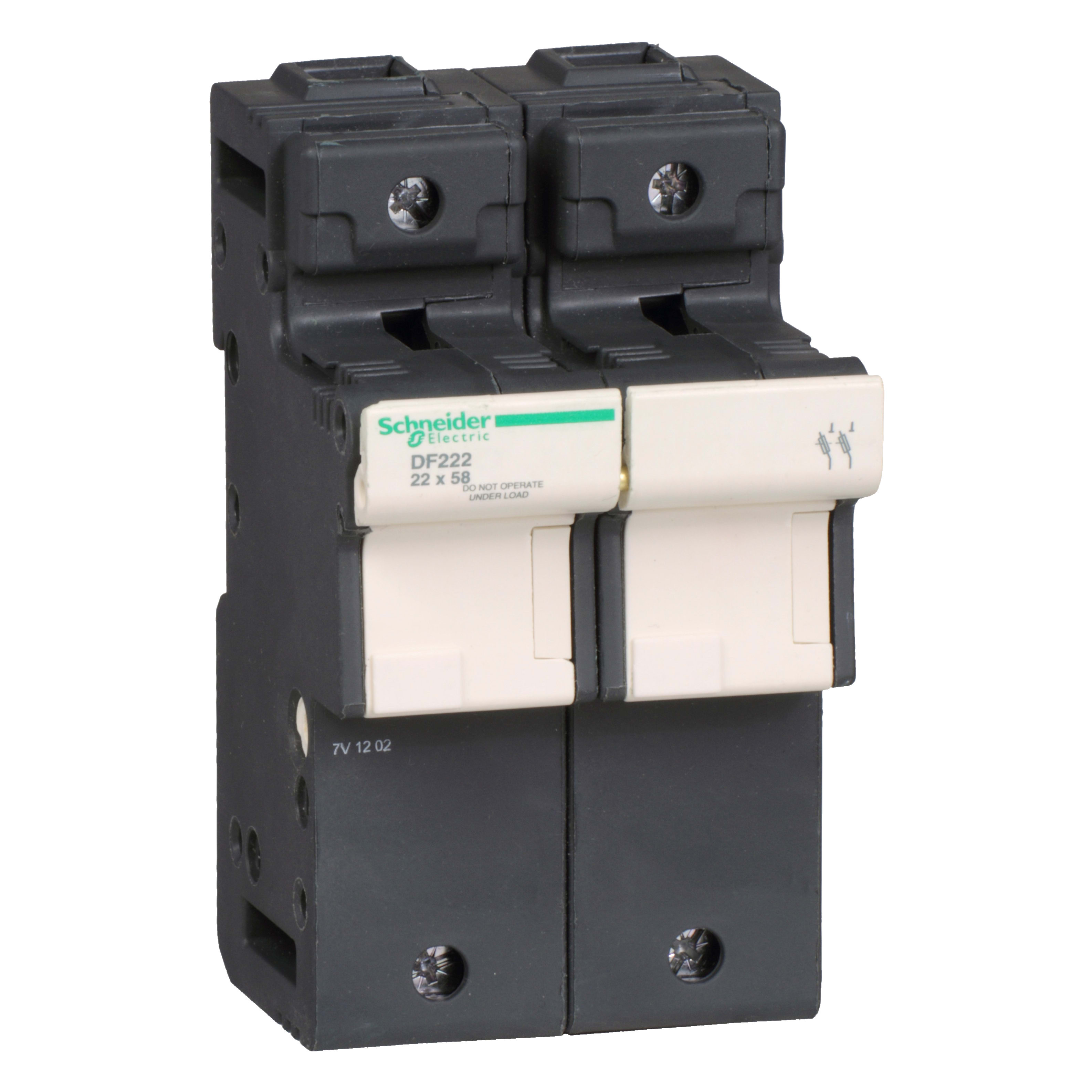 SCHNEIDER ELECTRIC - Portafusibile TeSys DF 125A - fusibile 22x58 2P