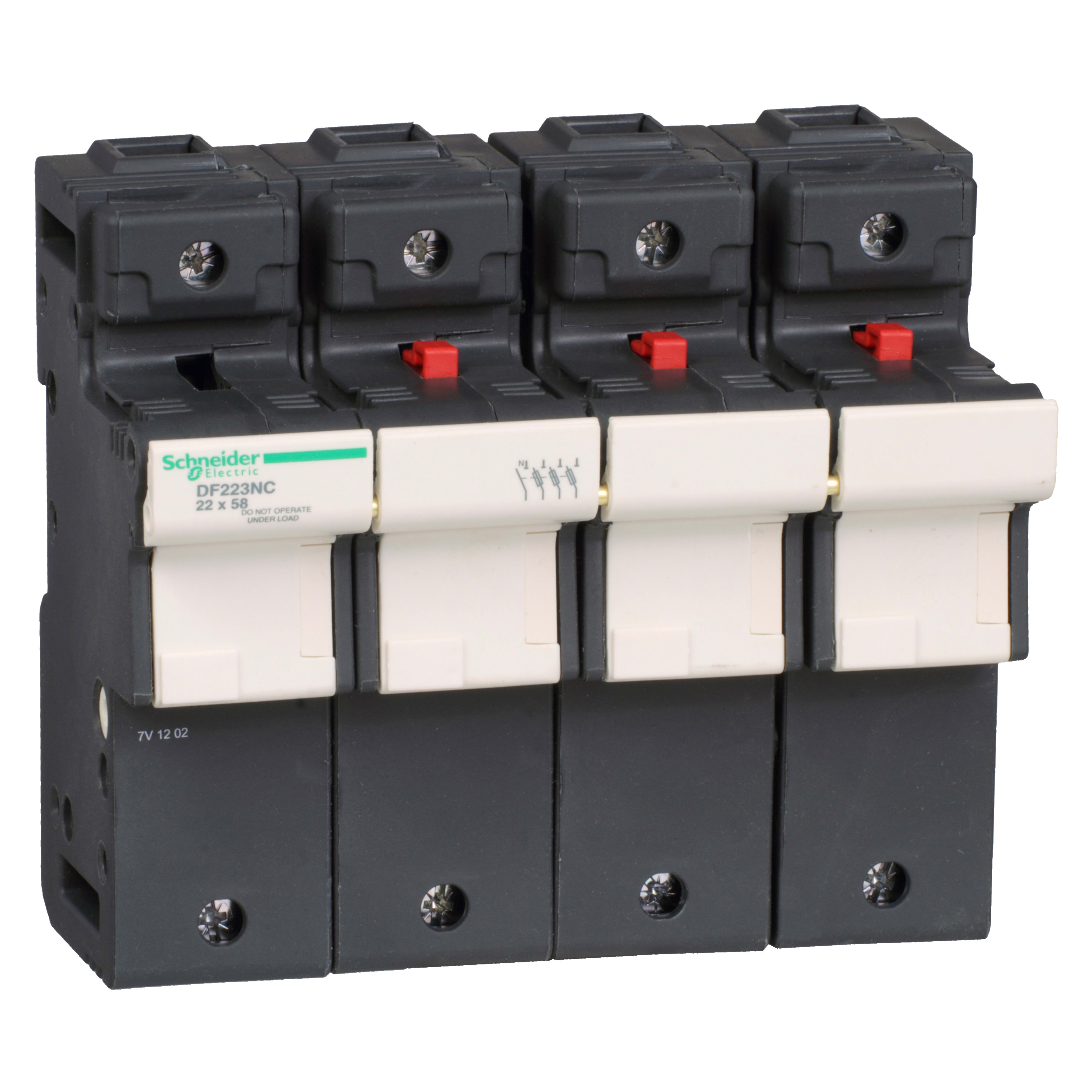 SCHNEIDER ELECTRIC - Portafusibile TeSys DF 125A - fusibile 22x58 3P+N