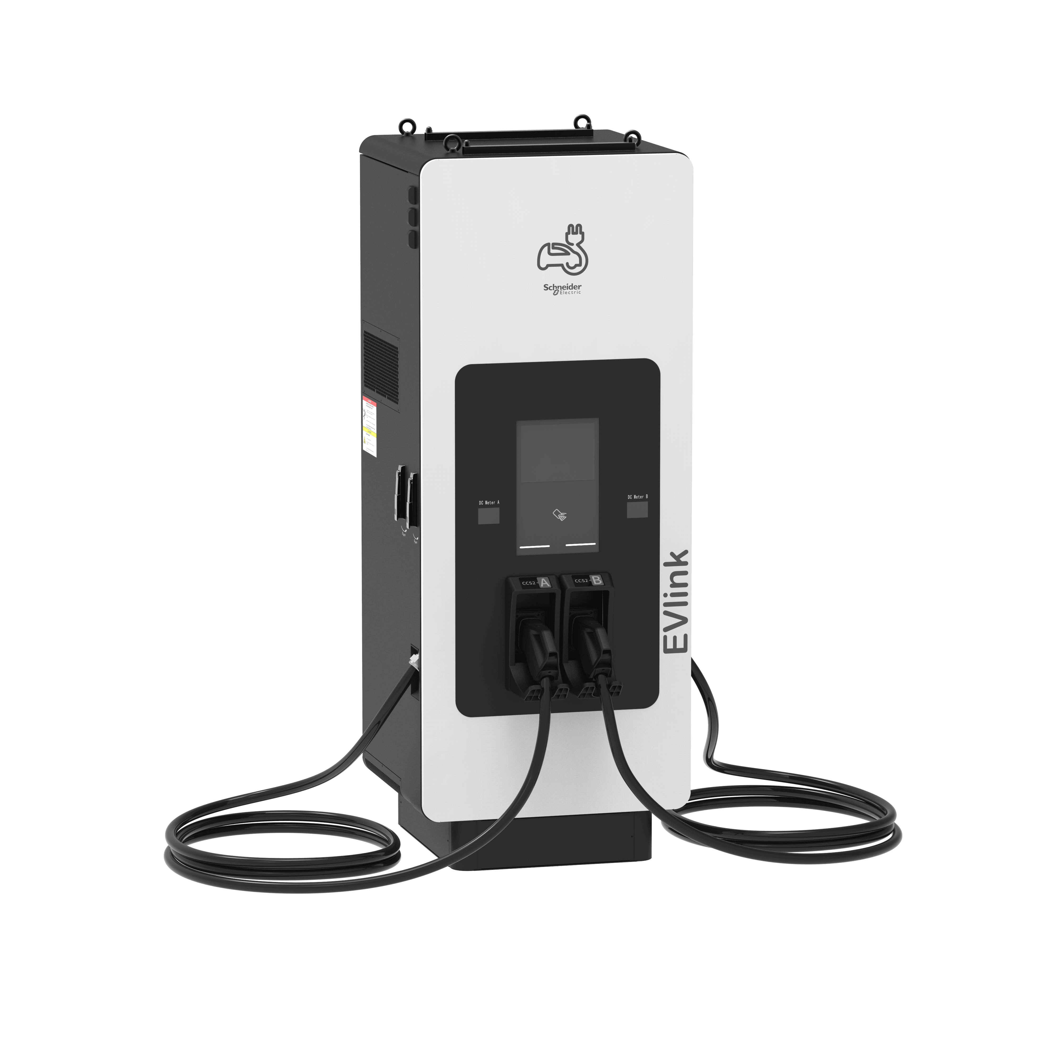 SCHNEIDER ELECTRIC - Stazione di ricarica rapida, EVlink Pro DC, 150 kW, connettori CCS2 + CCS2, cavo di 7m senza sistema di gestione cavi