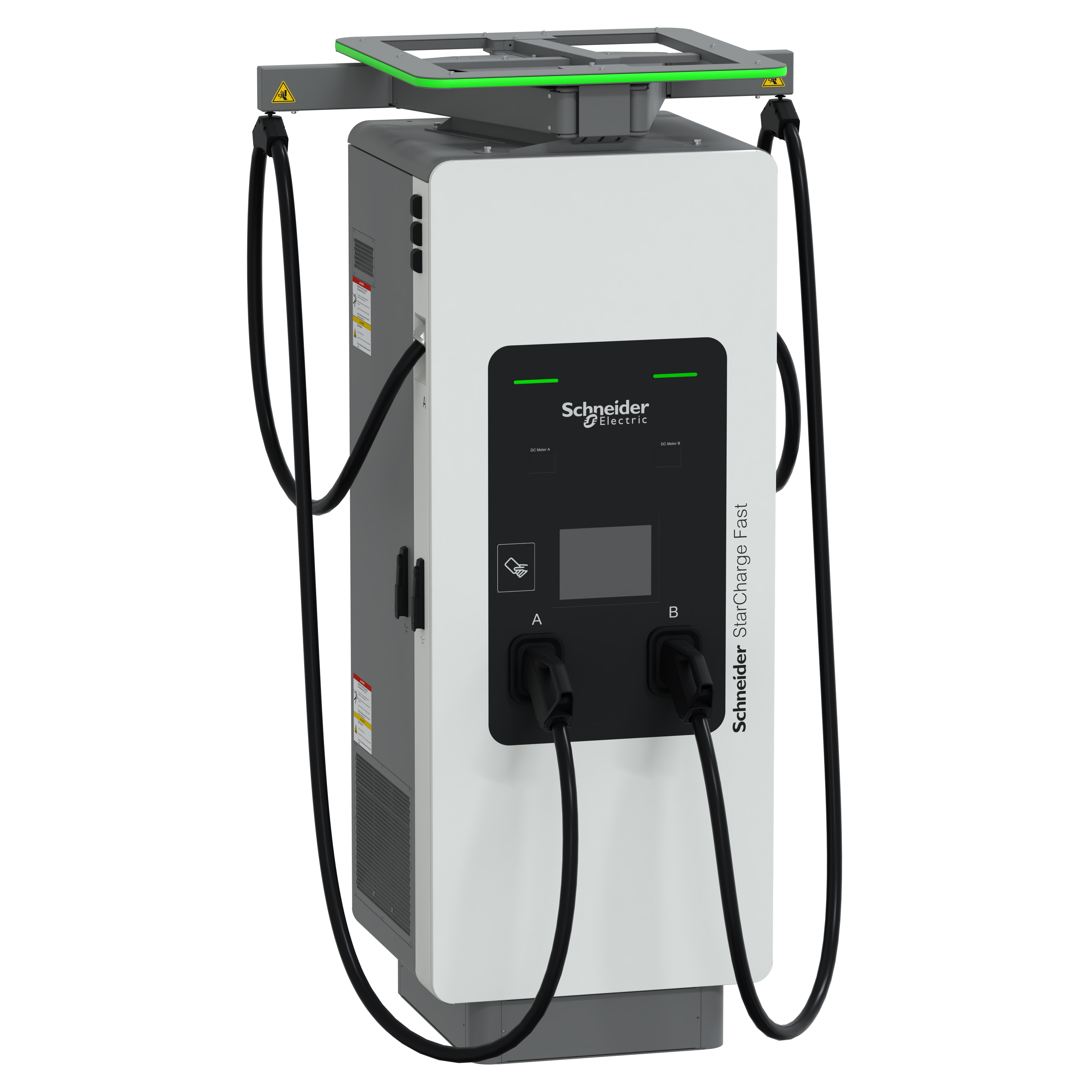 SCHNEIDER ELECTRIC - Stazione di ricarica rapida, Schneider StarCharge Fast 180, 150 kW, 2xCCS2, cavo da 3,8 m, gestione cavi