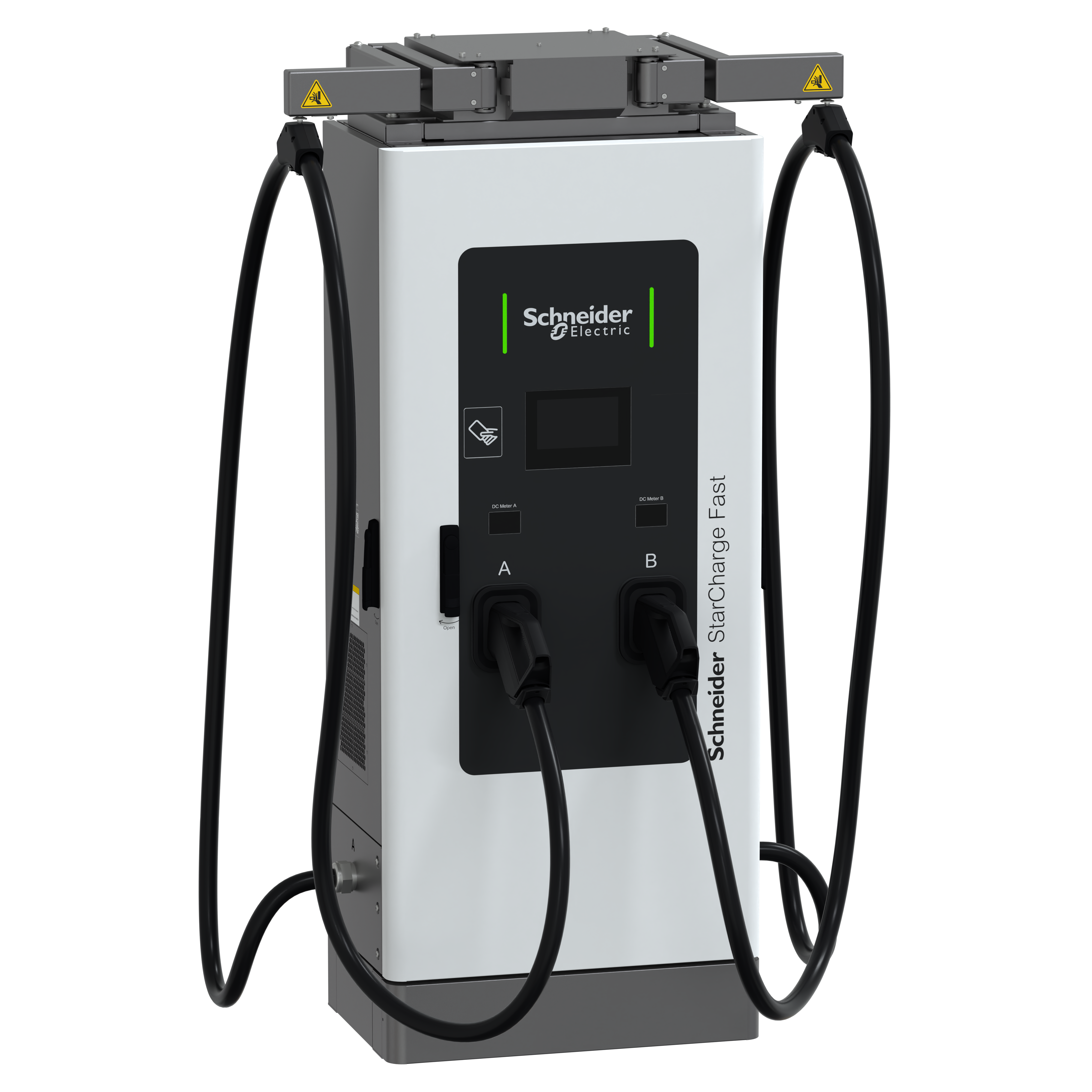 SCHNEIDER ELECTRIC - Stazione di ricarica rapida, Schneider StarCharge Fast 60, 60 kW, 2xCCS2, cavo da 3,6 m, gestione cavi
