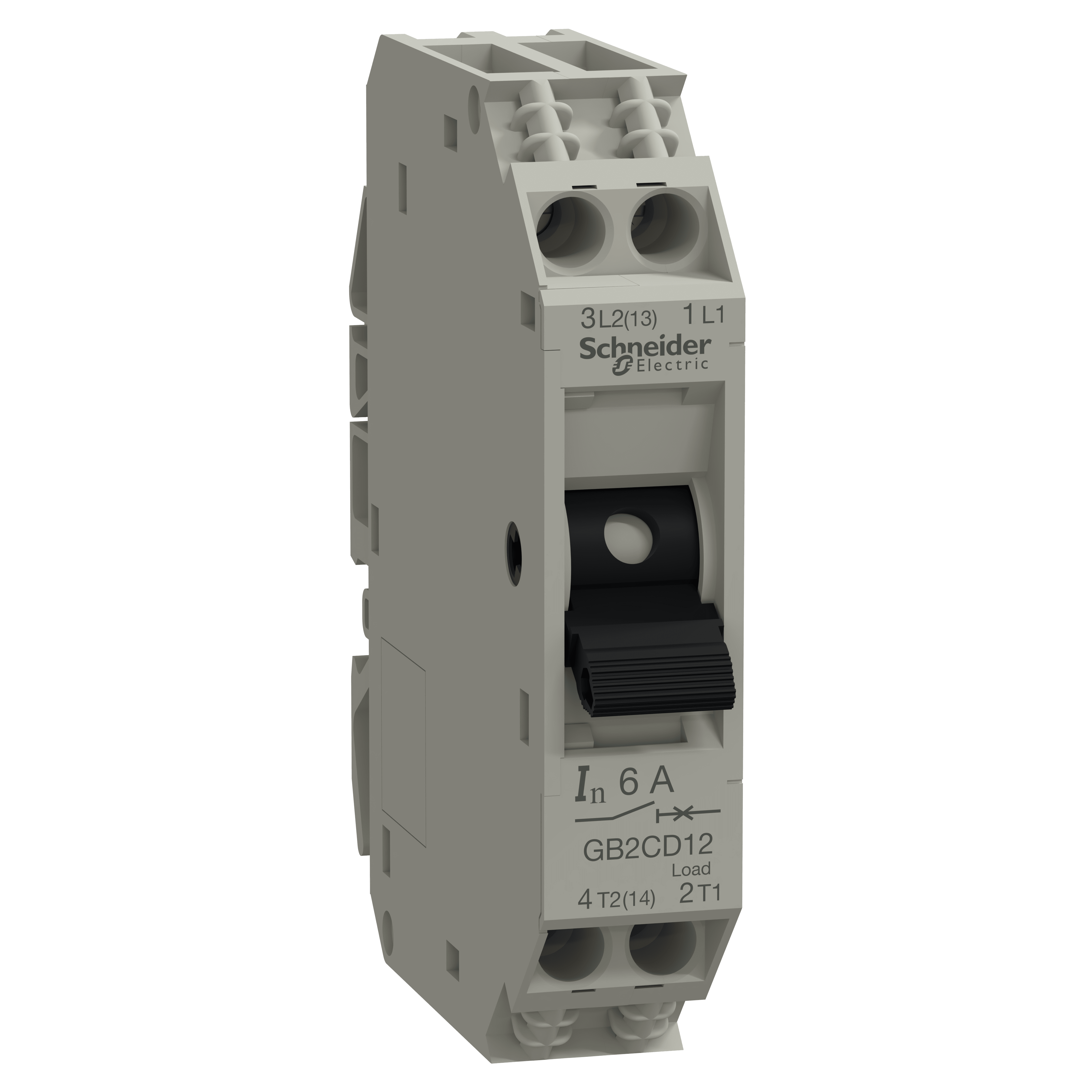 SCHNEIDER ELECTRIC - Interruttore TeSys per circuiti di controllo - GB2CD - 6 A - 1 polo+N - 1d
