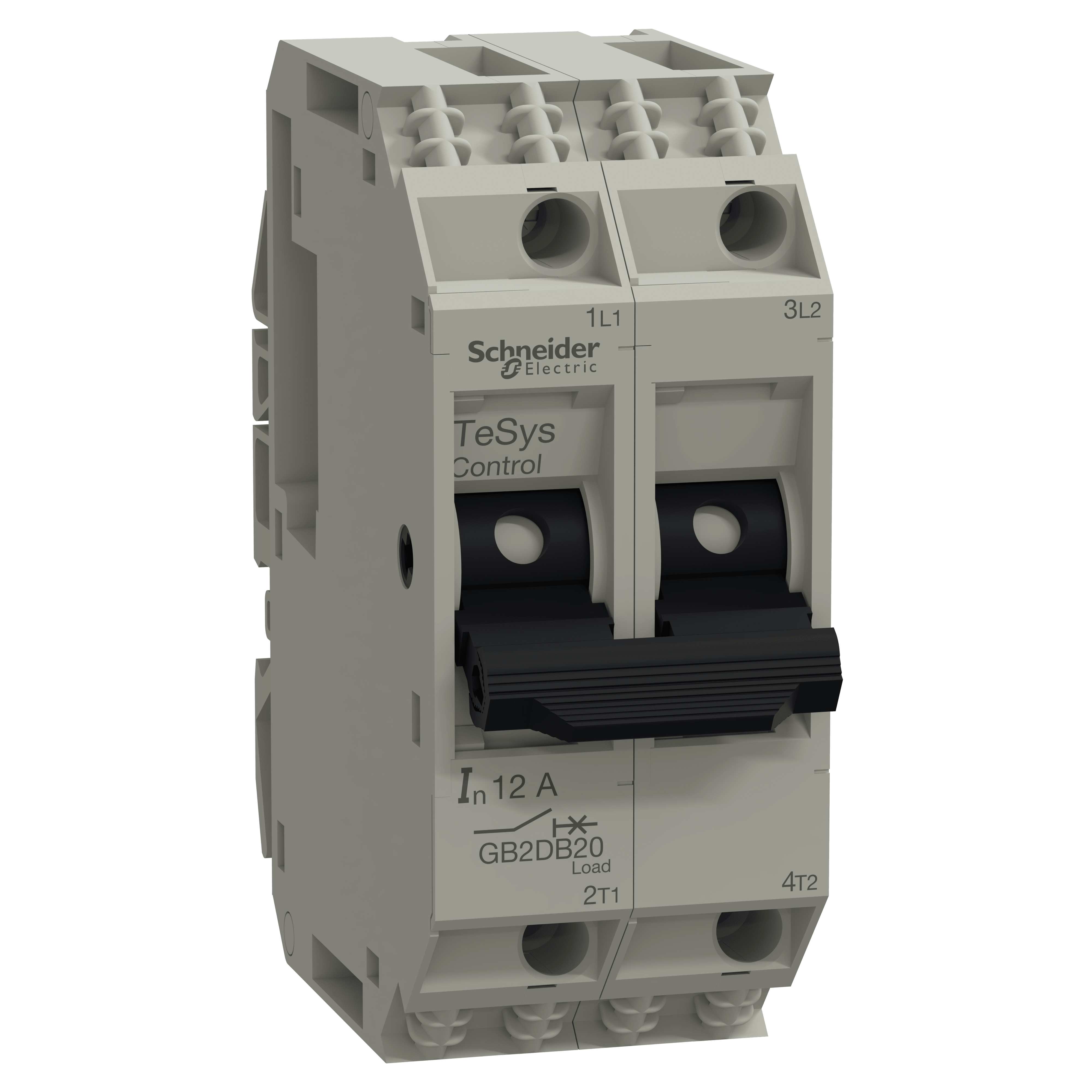 SCHNEIDER ELECTRIC - Interruttore TeSys per circuiti di controllo - GB2DB - 12 A - 2 poli - 2d