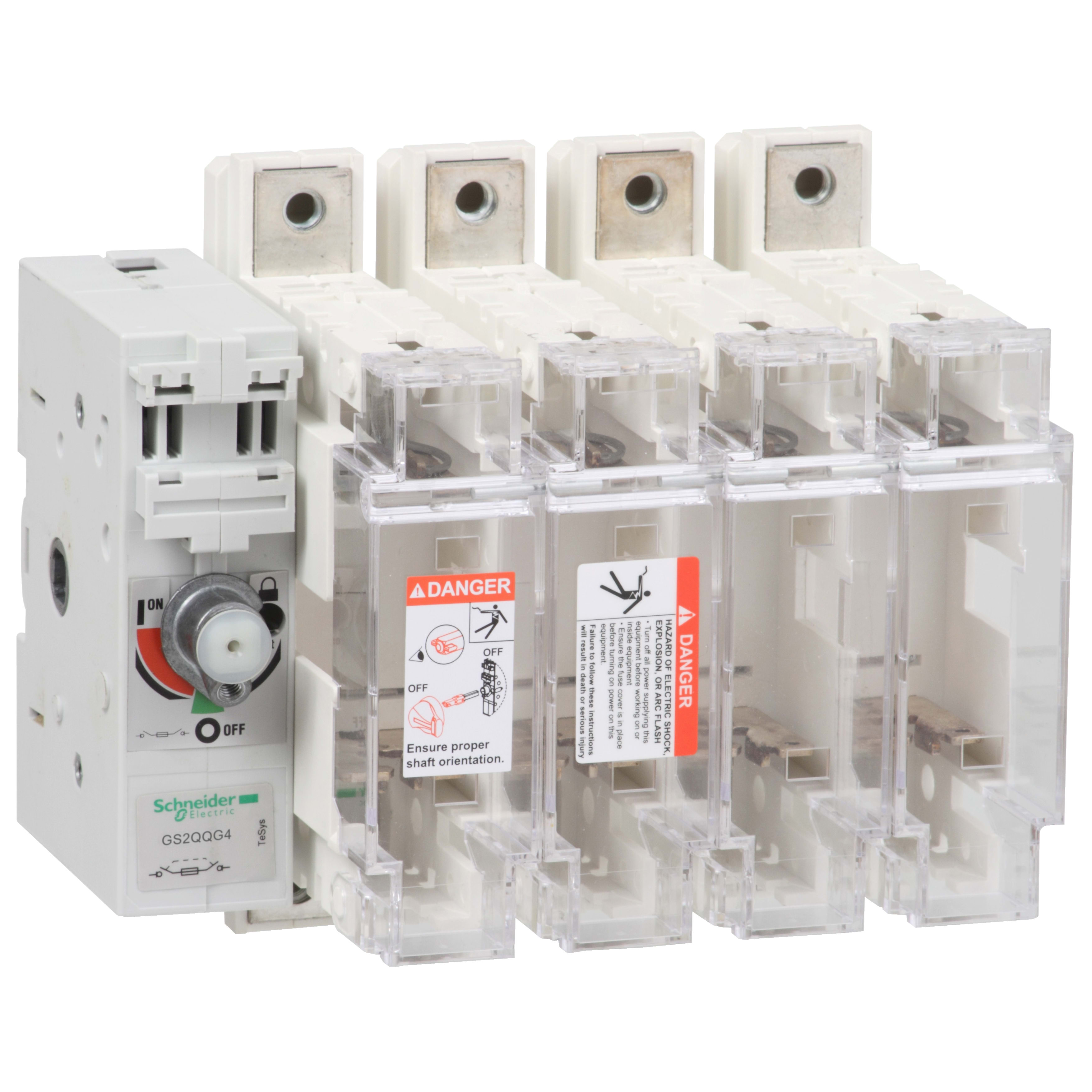 SCHNEIDER ELECTRIC - Interruttore Sezionatore con fusibile, TeSys, GS2Q, 4 poli - 400A - DIN 2