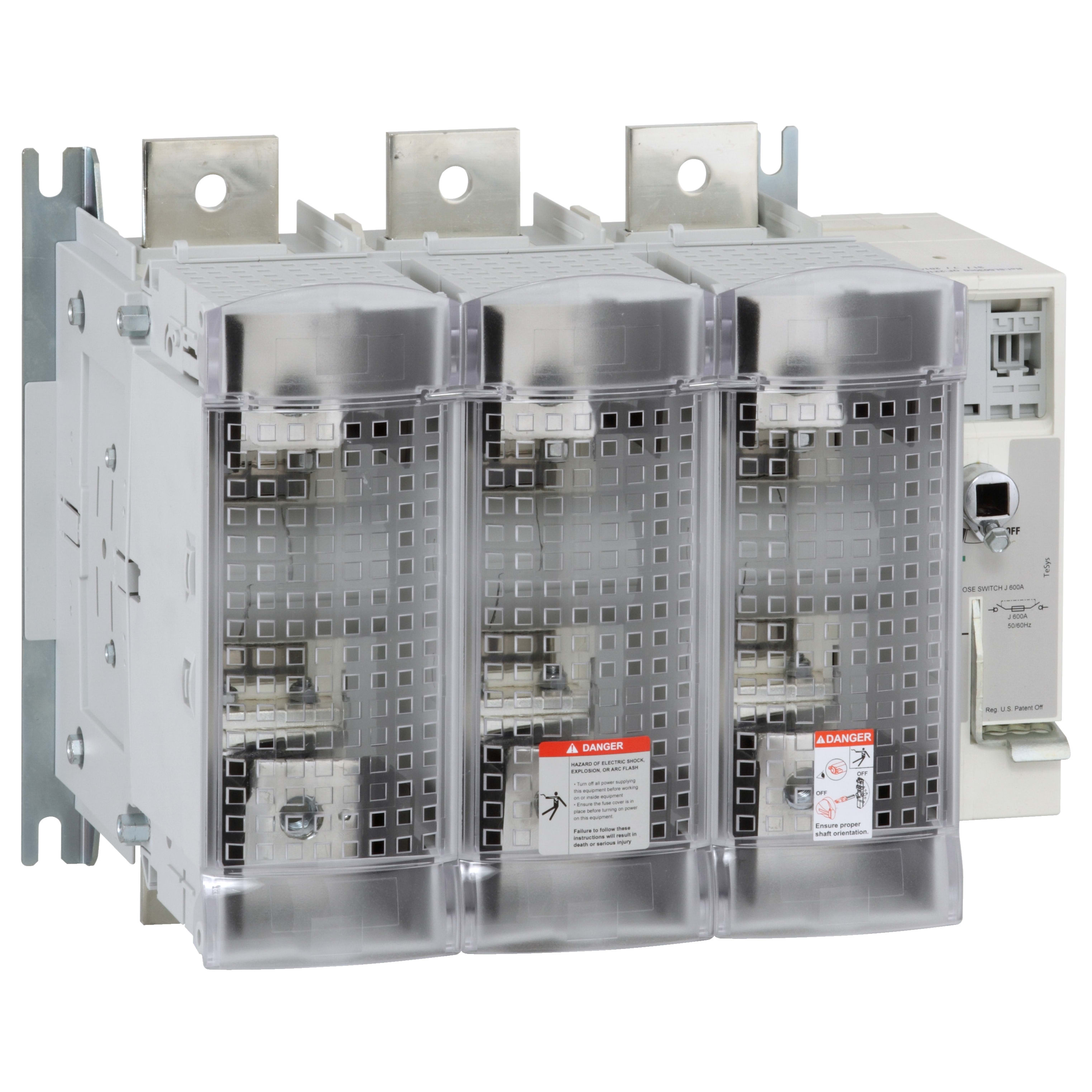 SCHNEIDER ELECTRIC - Interruttore Sezionatore con fusibile, TeSys, GS, 3P - UL 600 A - dimensione fusibile J