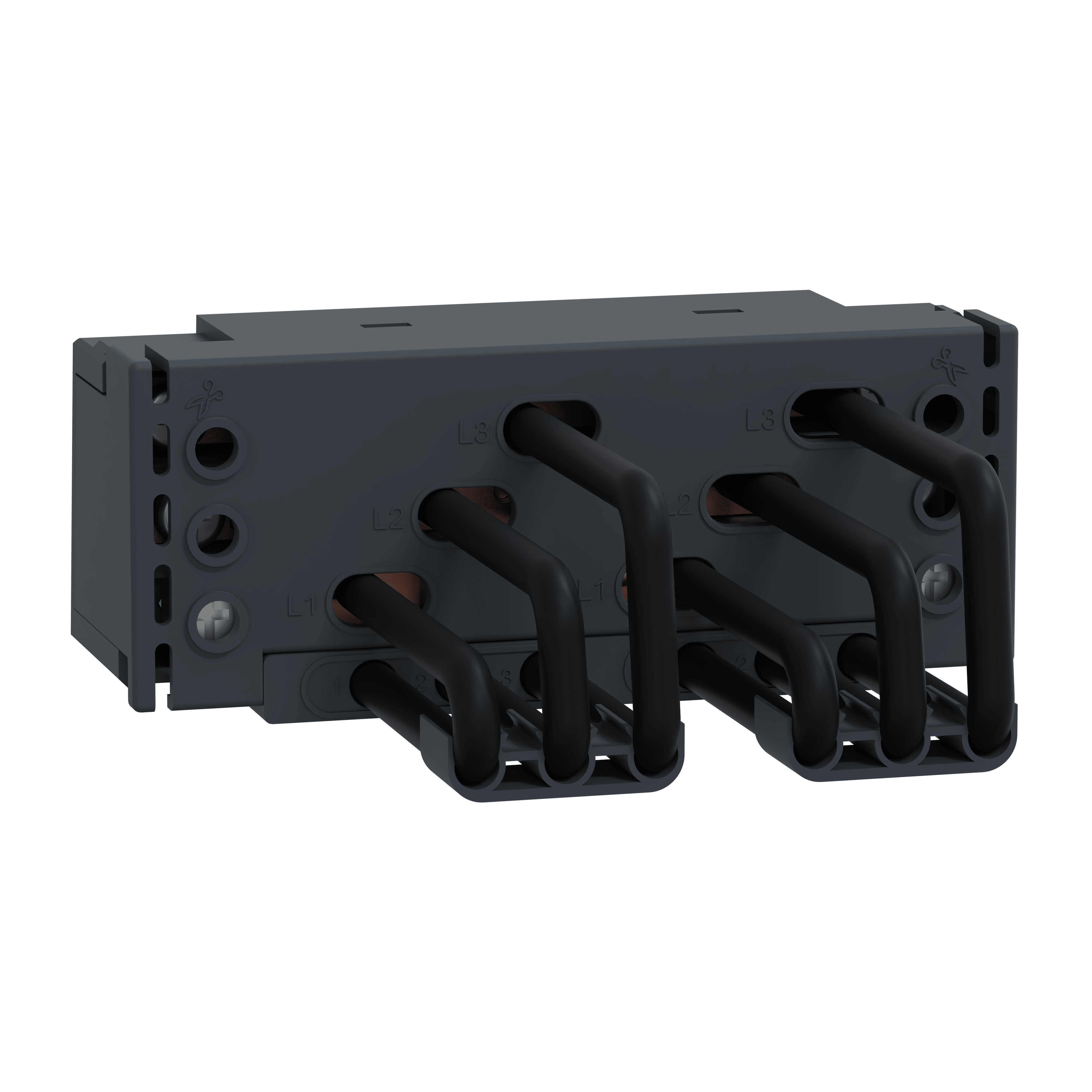 SCHNEIDER ELECTRIC - Linergy FT, barra collettrice di prolunga, 63 A, 2 derivazioni, passo 45 mm, per GV2ME SNAP IN
