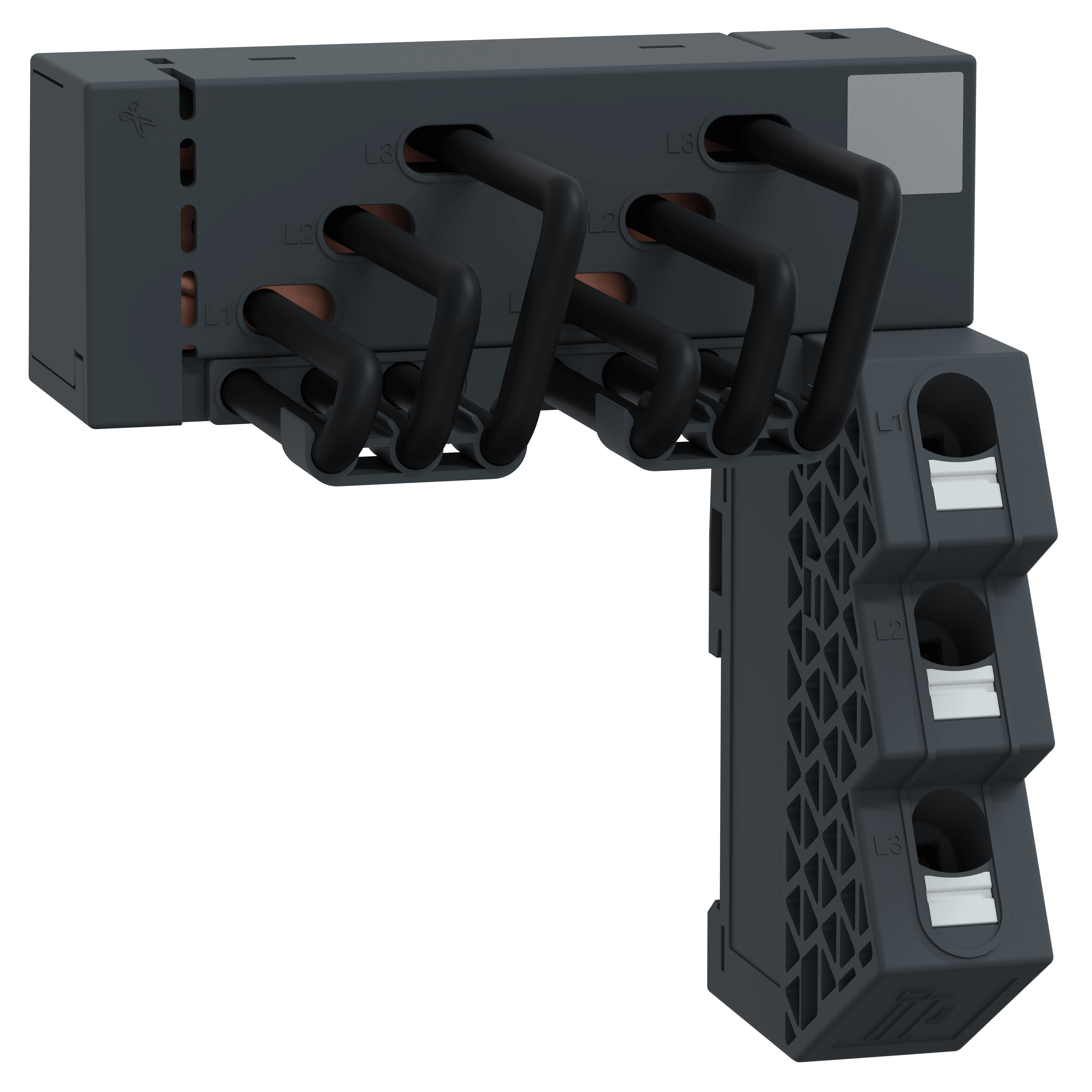 SCHNEIDER ELECTRIC - Linergy FT, barra collettrice a pettine, 63 A, 2 derivazioni, passo 45 mm, per GV2ME SNAP IN