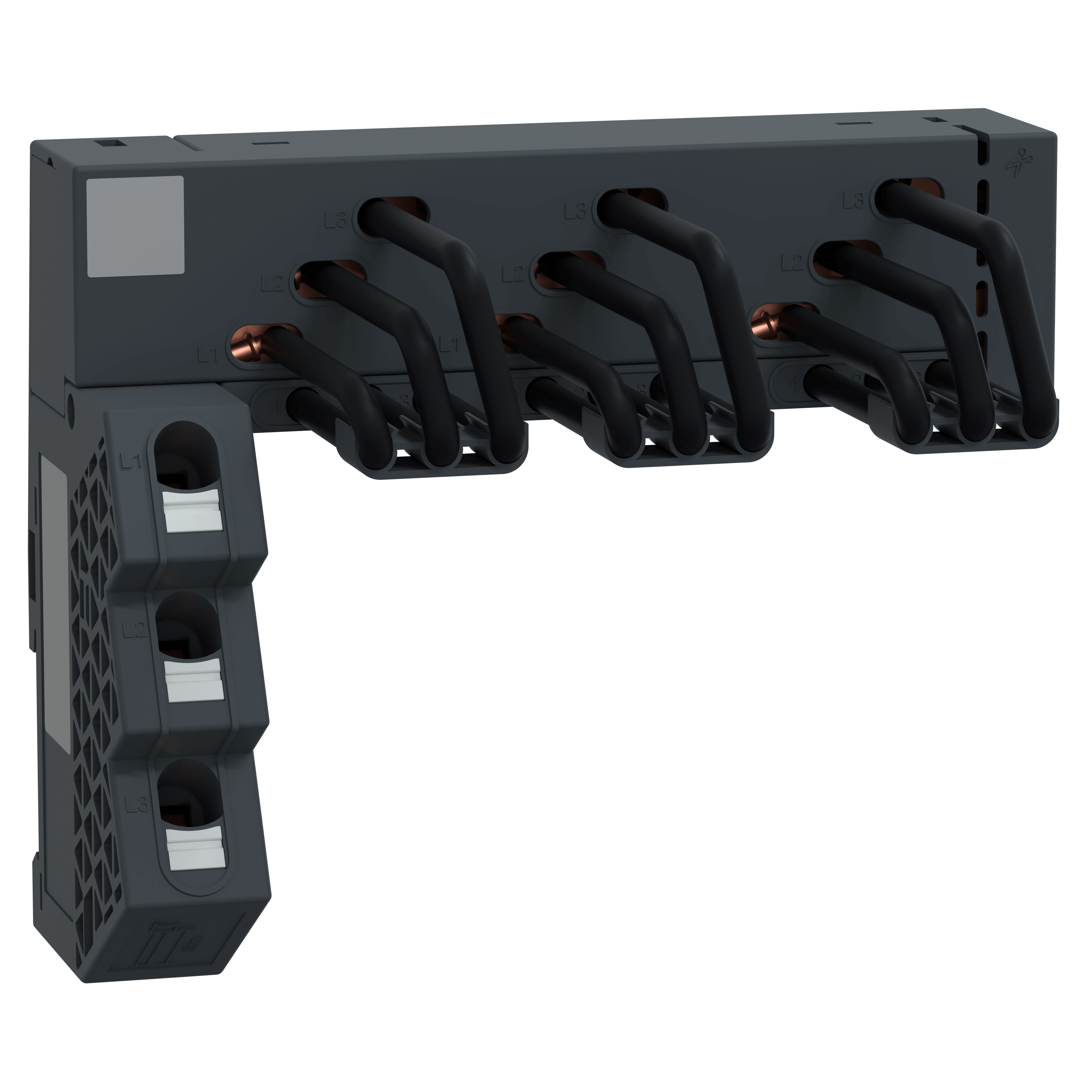SCHNEIDER ELECTRIC - Linergy FT, barra collettrice a pettine, 63 A, 3 derivazioni, per GV2ME SNAP IN