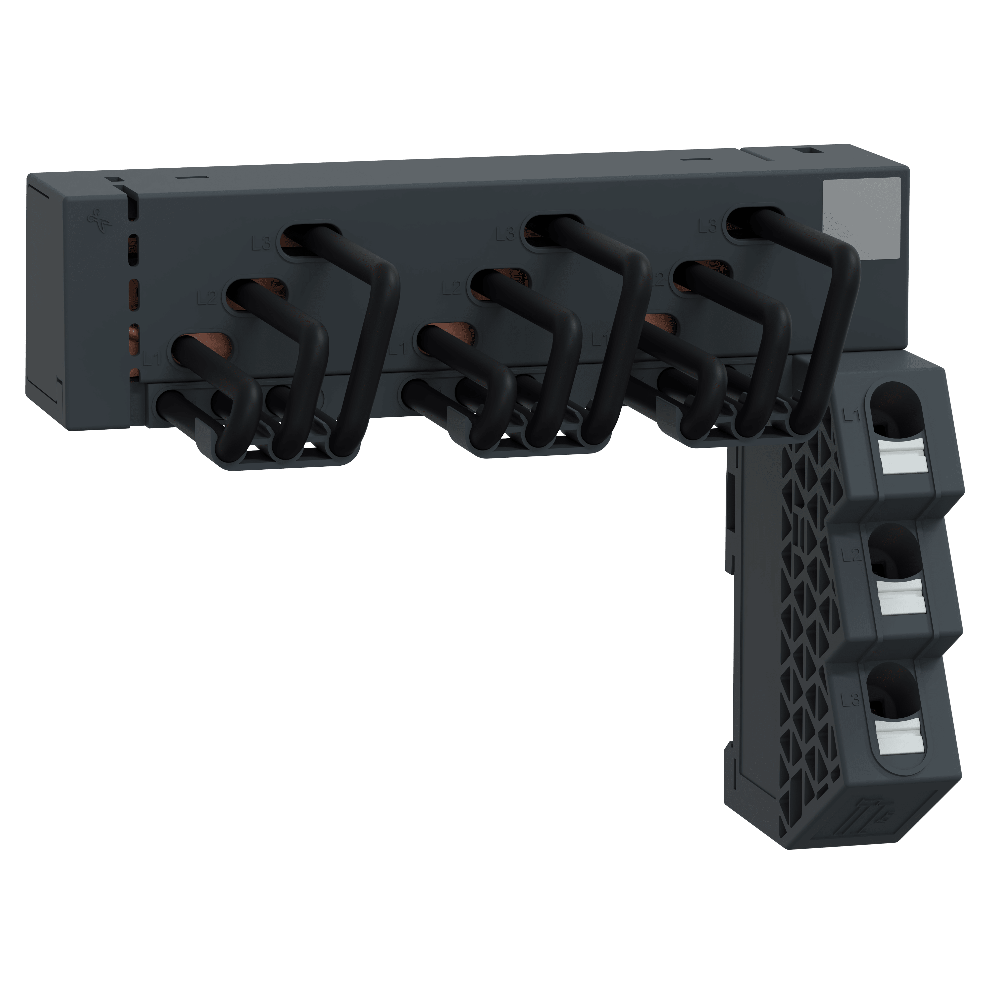 SCHNEIDER ELECTRIC - Linergy FT, sbarra collettrice a pettine, 63 A, 3 derivazioni, passo 45 mm, per GV2ME SNAP IN