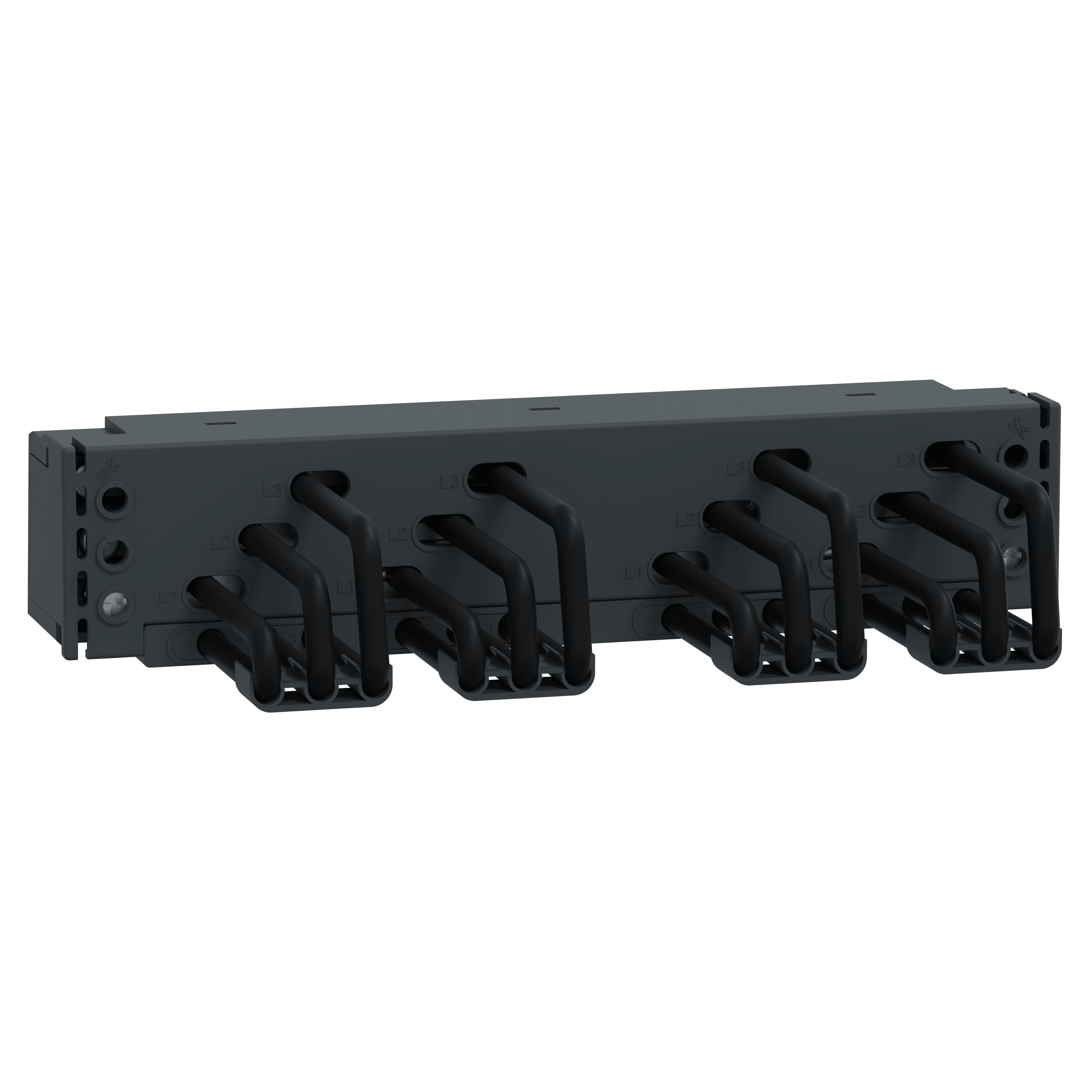 SCHNEIDER ELECTRIC - Linergy FT, barra collettrice di prolunga, 63 A, 4 derivazioni, passo 45 mm, per GV2ME SNAP IN