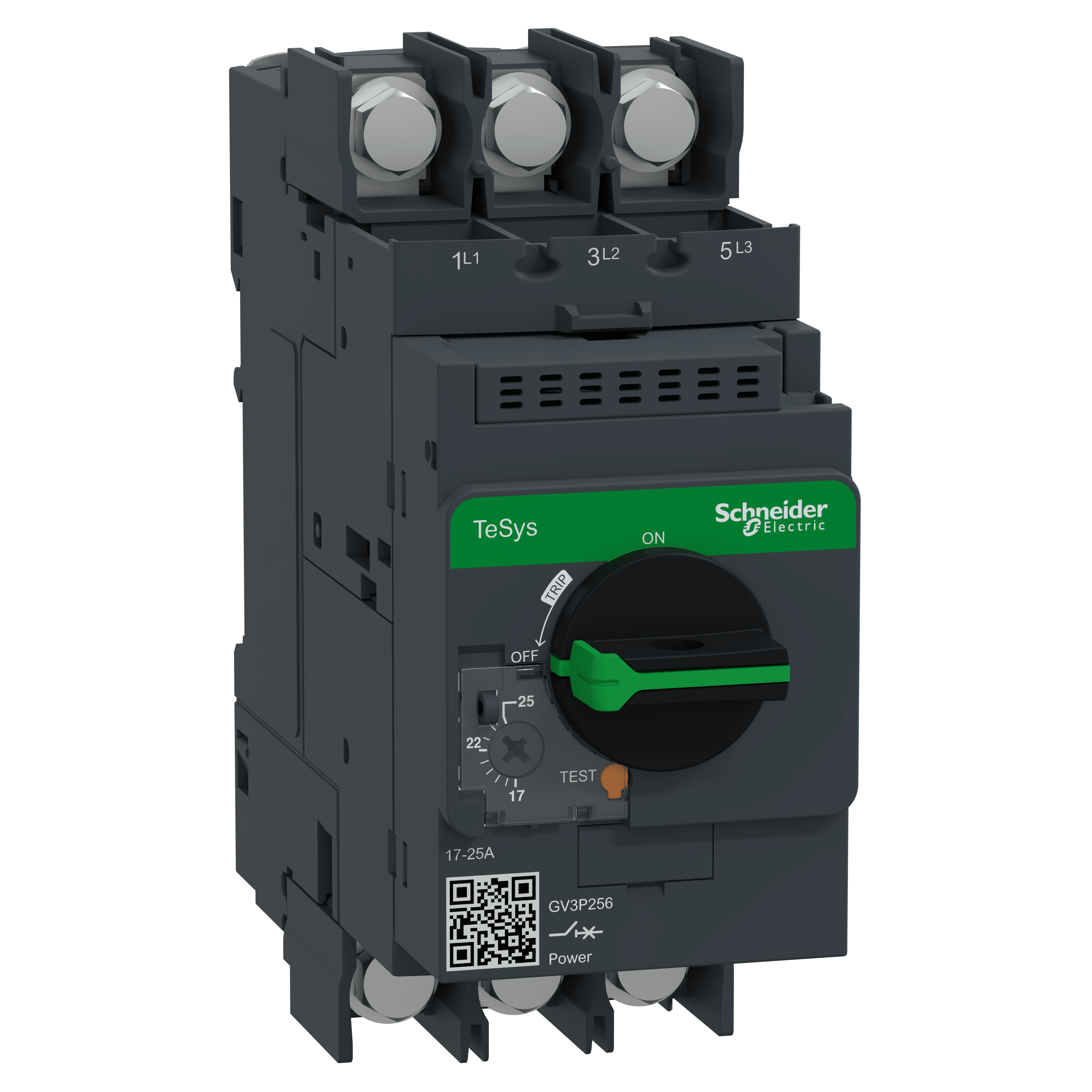 SCHNEIDER ELECTRIC - Int. autom. TeSys GV3 - magnterm - manovra rotativa - 17-25A capic. occh.