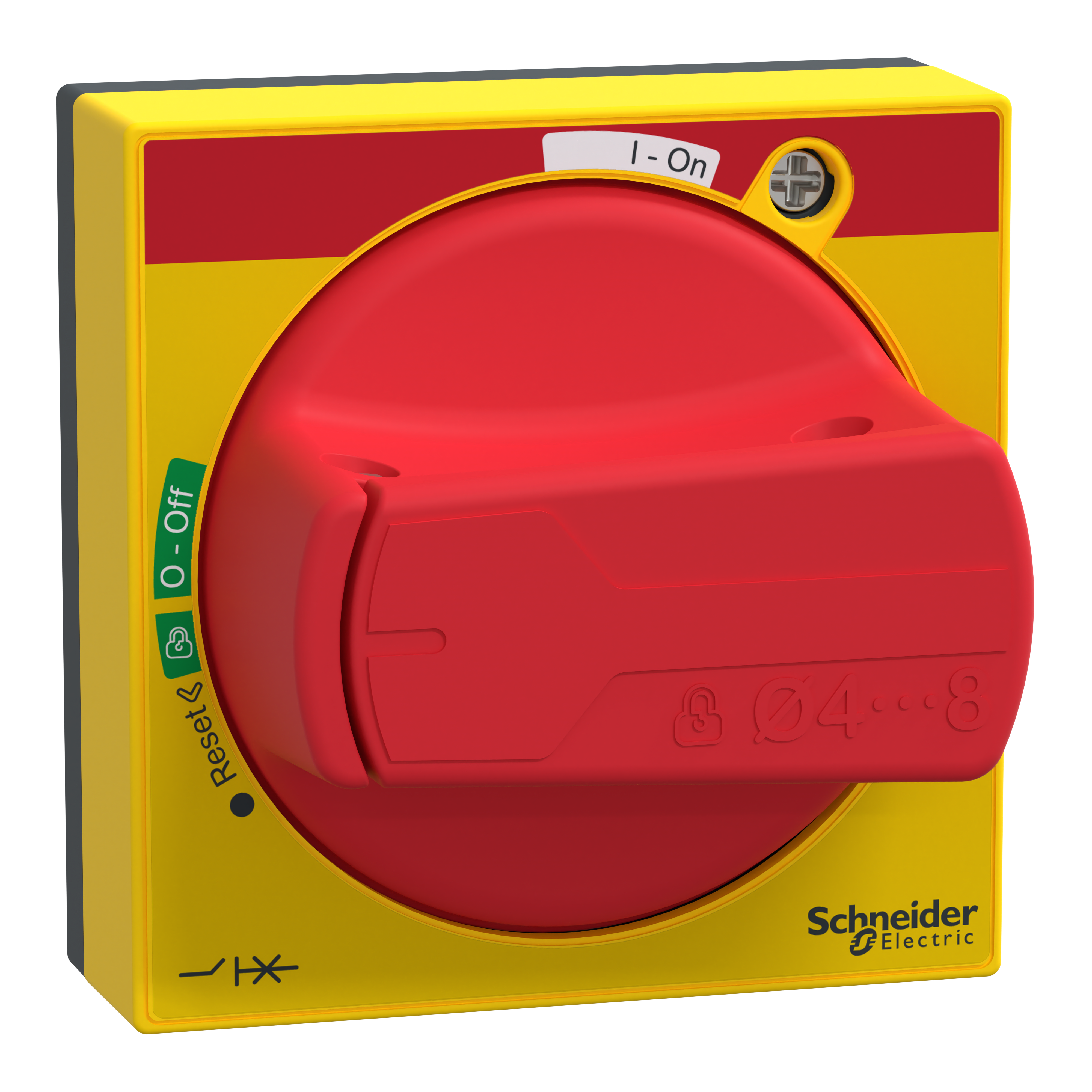 SCHNEIDER ELECTRIC - Manopola rotativa Rossa per GV2/GV3/TeSys U, TeSys, GV2/GV3/TeSys U, IP565