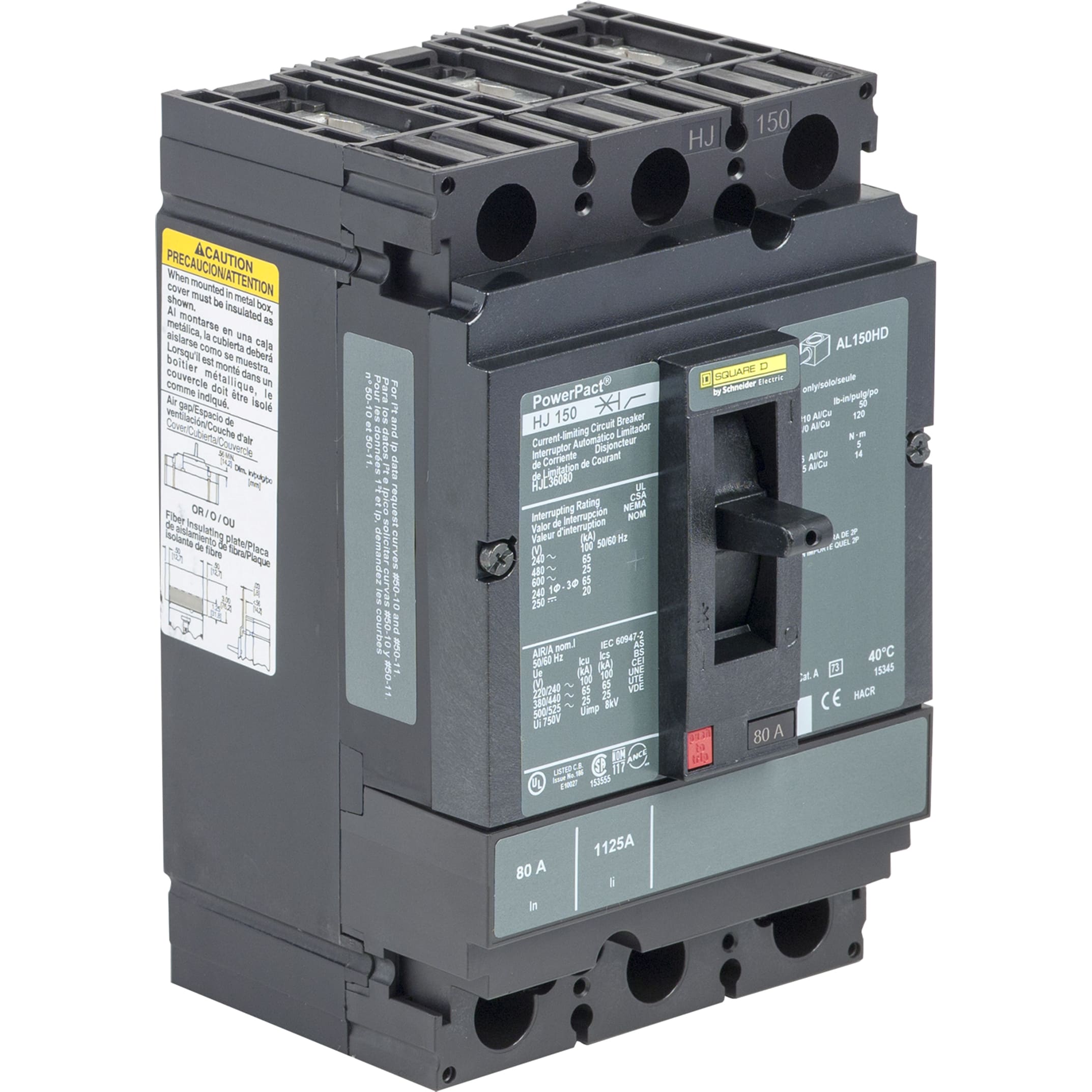 SCHNEIDER ELECTRIC - Interruttore scatolato 600 V 125 A