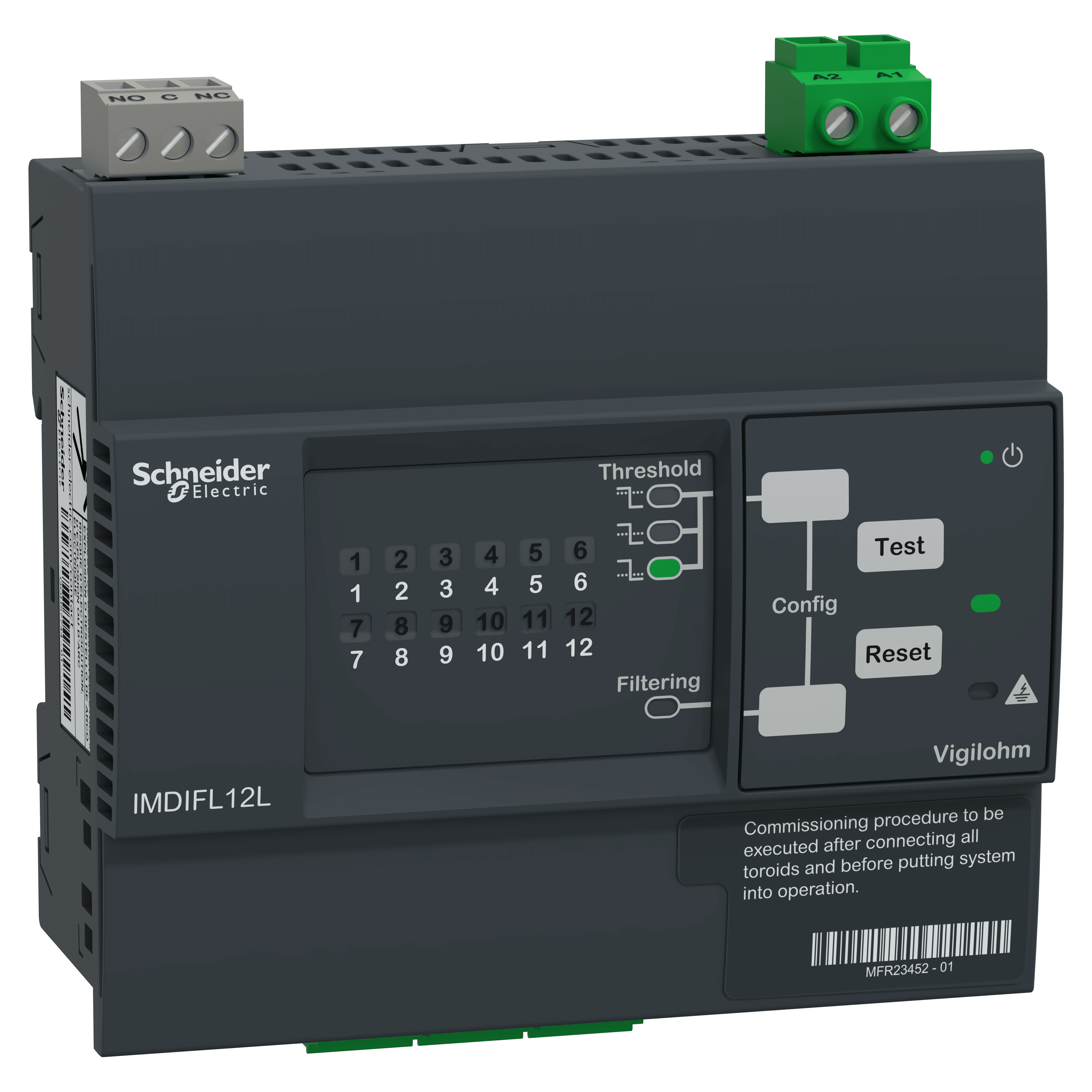 SCHNEIDER ELECTRIC - Localizzatore guasti a 12 canali VIGILOHM - 24-48VDC