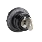 SCHNEIDER ELECTRIC - Testa per commutatore - plastica nera Ø29mm - chiave - foro Ø22 mm