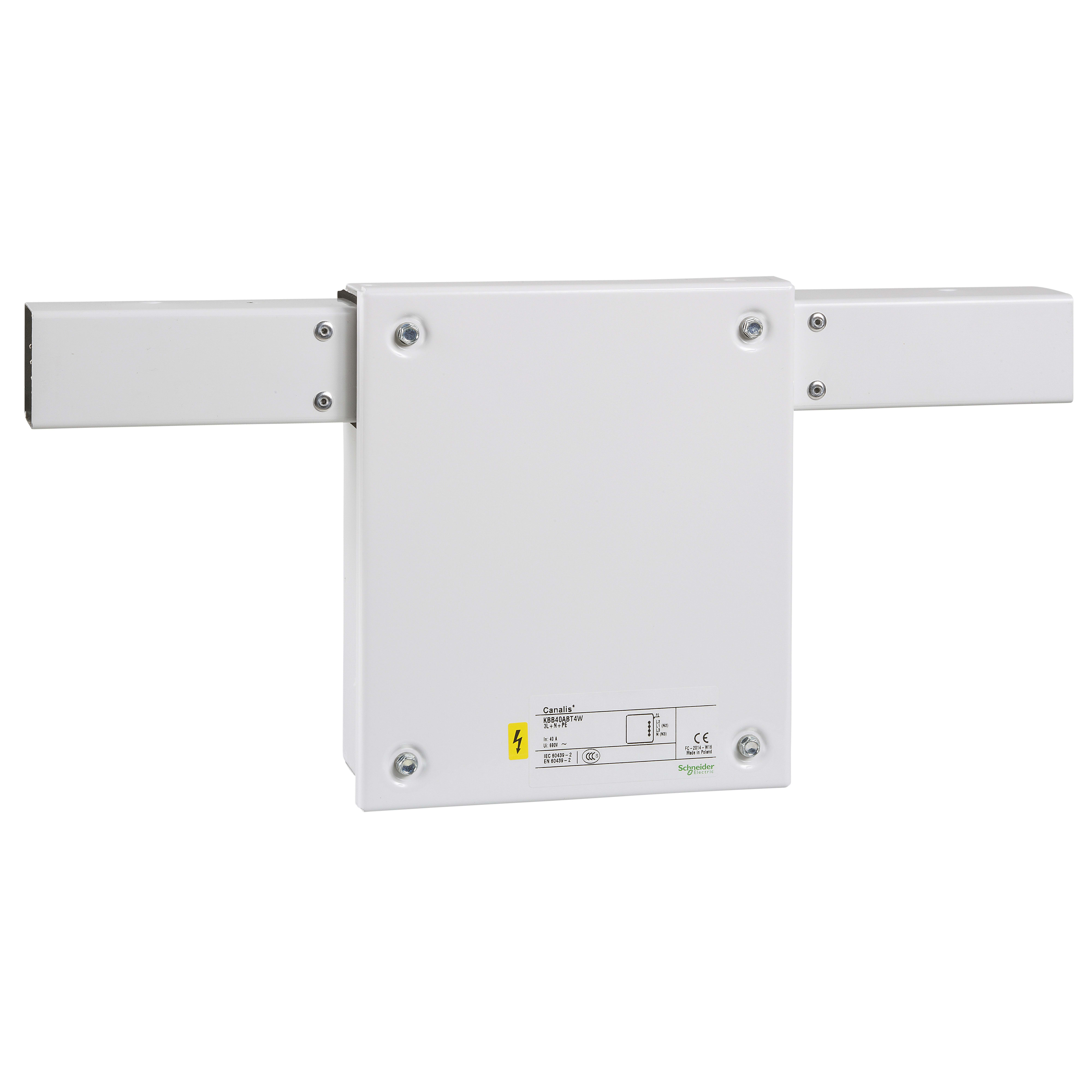 SCHNEIDER ELECTRIC - Canalis - Alimentazione KBB - 40 A - centrale - Telecomando - Bianco