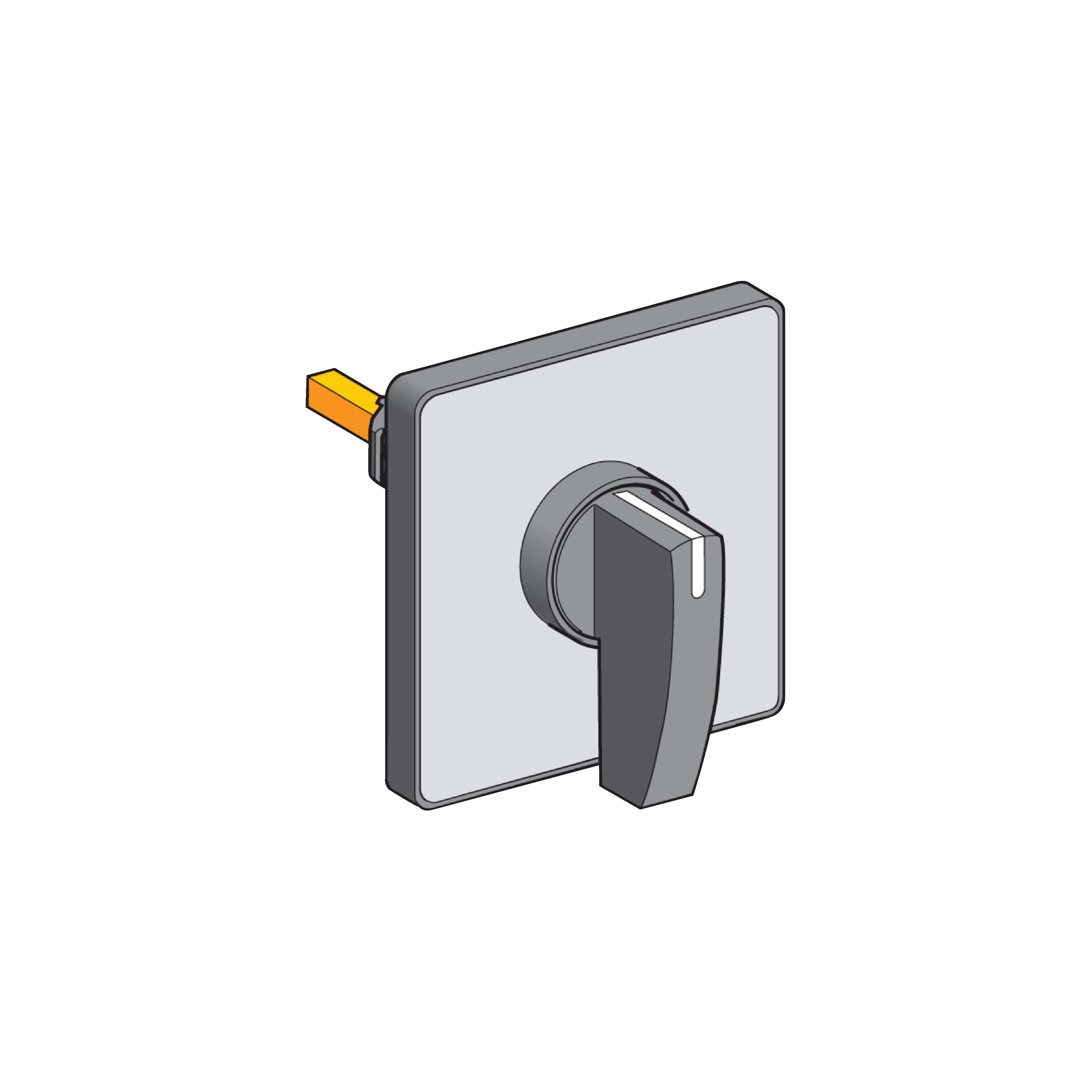 SCHNEIDER ELECTRIC - Testa commutatore 60 x 60mm - leva nera