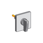 SCHNEIDER ELECTRIC - Testa commutatore 60 x 60mm - leva nera