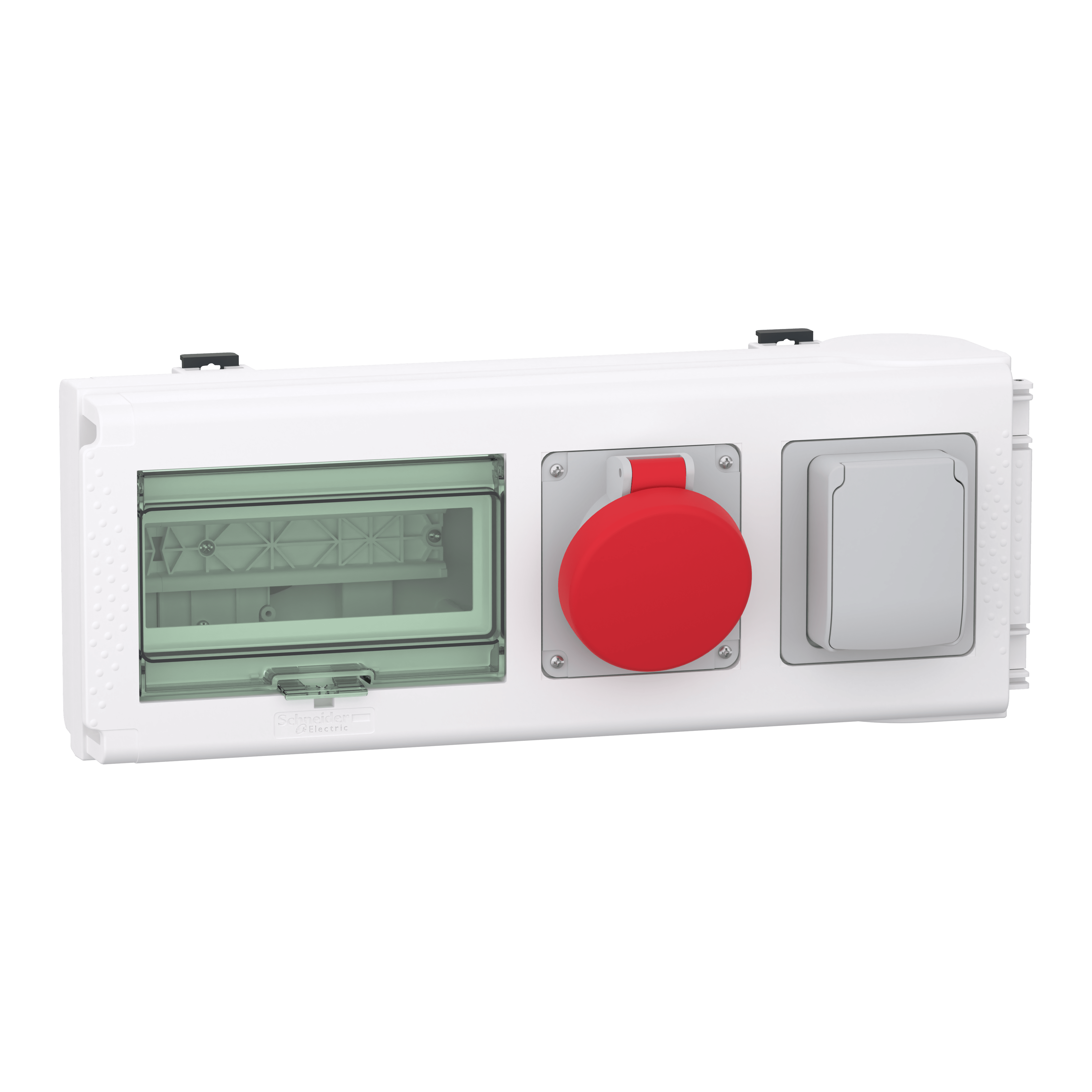 SCHNEIDER ELECTRIC - Condotto sbarre, Canalis, KNB, Unità di derivazione - 32 A - 1 presa NF domestica e 1 IEC industriale