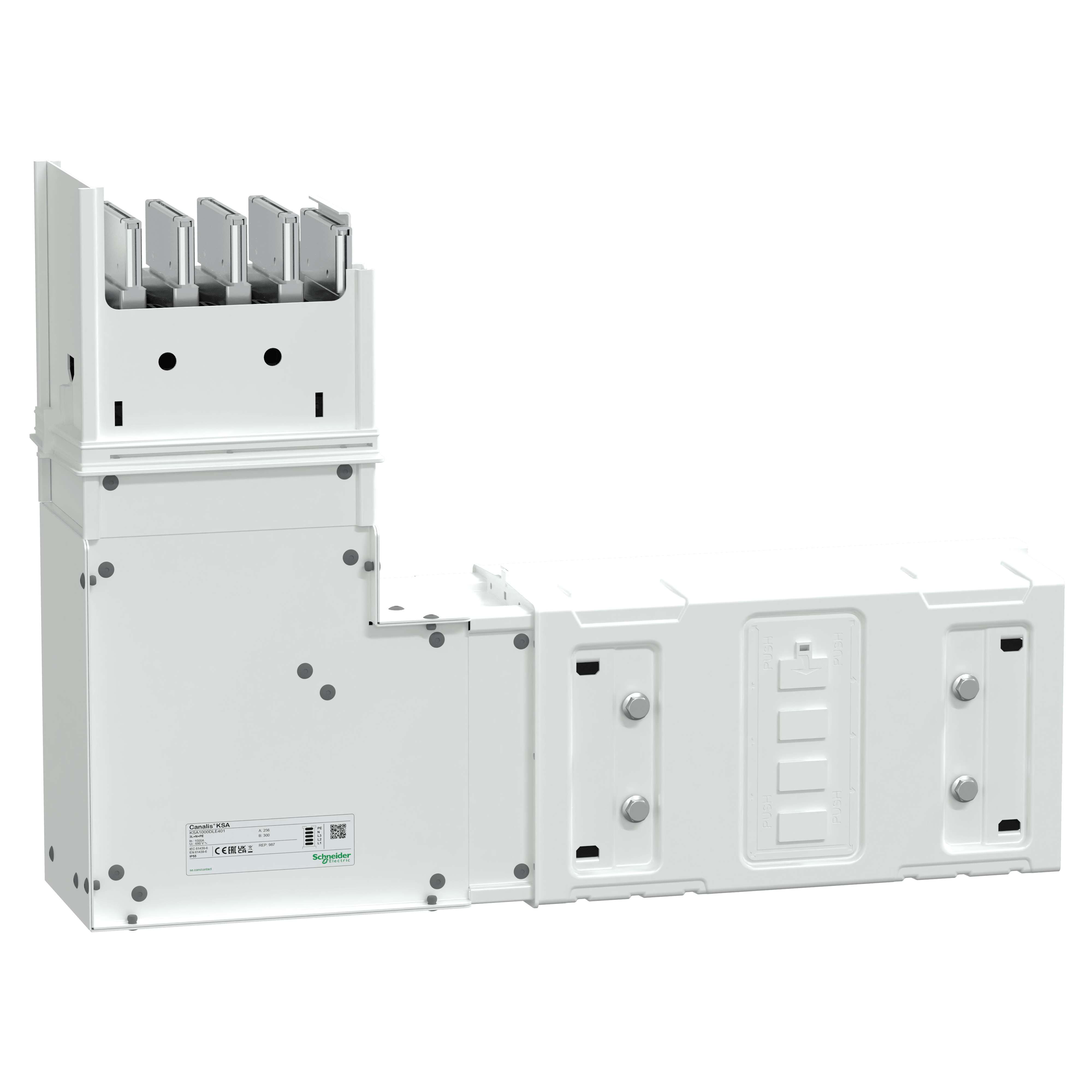 SCHNEIDER ELECTRIC - Angolare verticale pe interno 4 poli 1000A