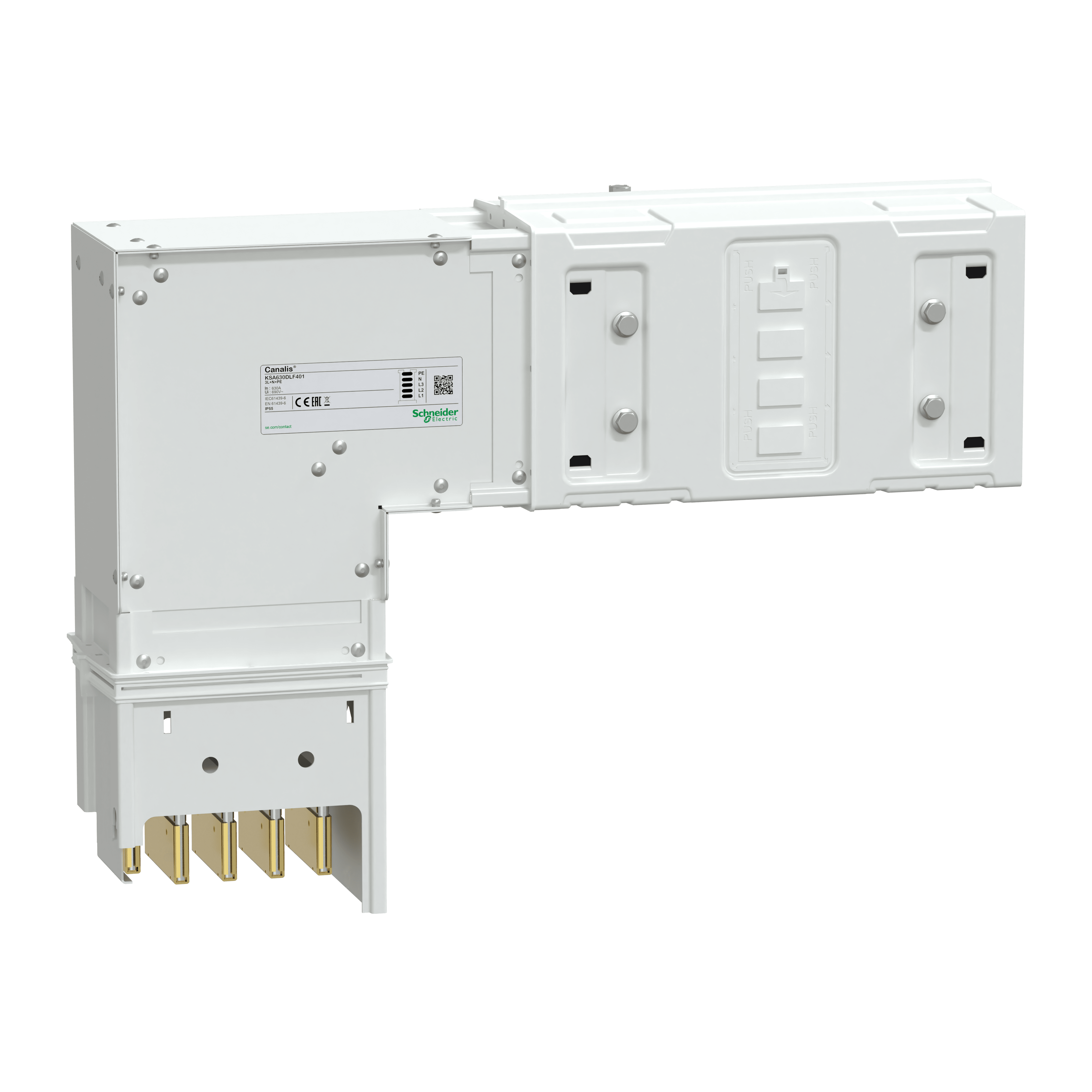 SCHNEIDER ELECTRIC - Angolare verticale pe esterno 4 poli 630A