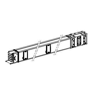 SCHNEIDER ELECTRIC - Canalis - Elemento rettilineo - 630 A - 1,5 m - 4 derivazioni