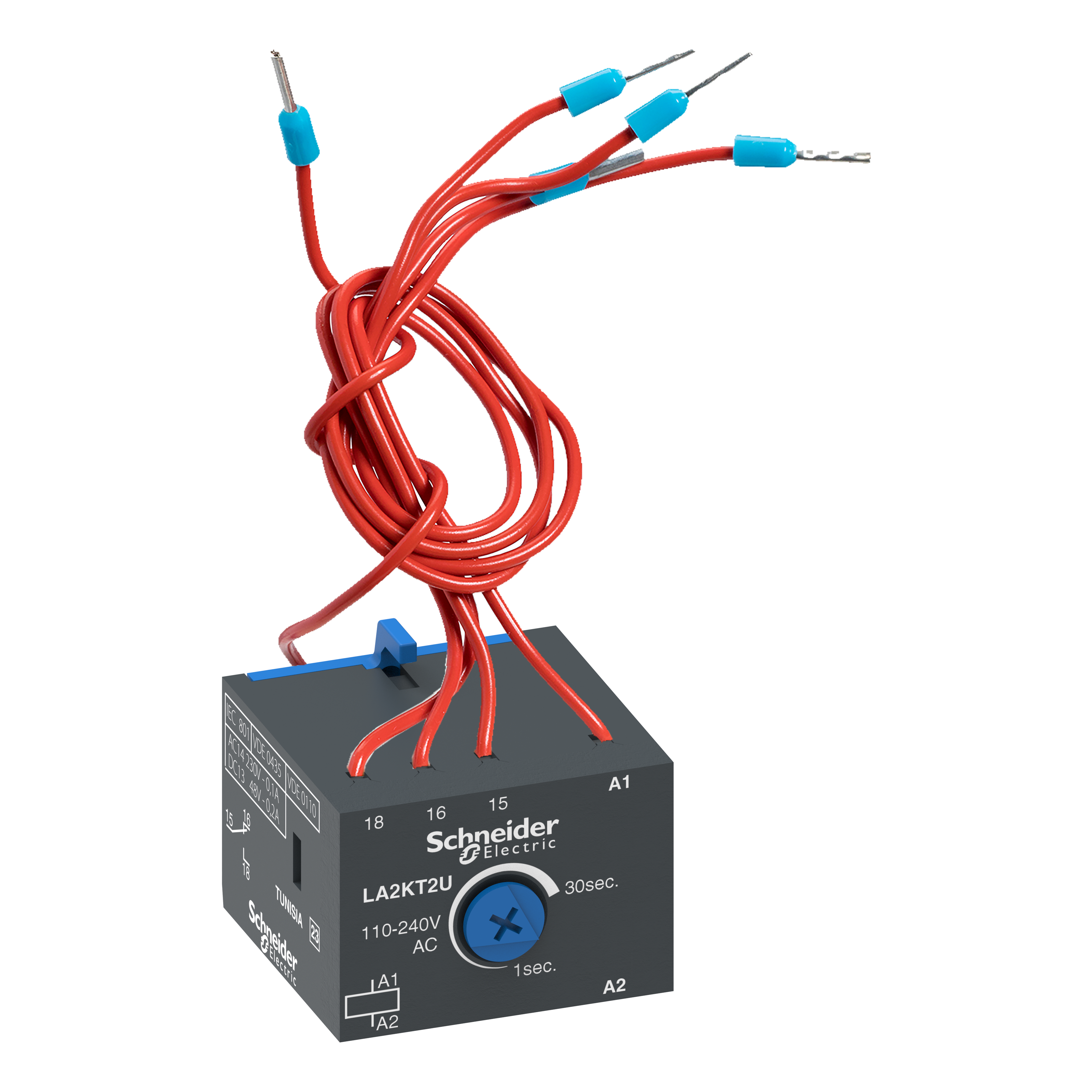 SCHNEIDER ELECTRIC - Blocco contatti ausiliari TeSys - 1 NO + 1 NC - Precablato