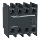 SCHNEIDER ELECTRIC - Blocco contatti ausiliari, TeSys Deca, 4NO, morsetti a vite