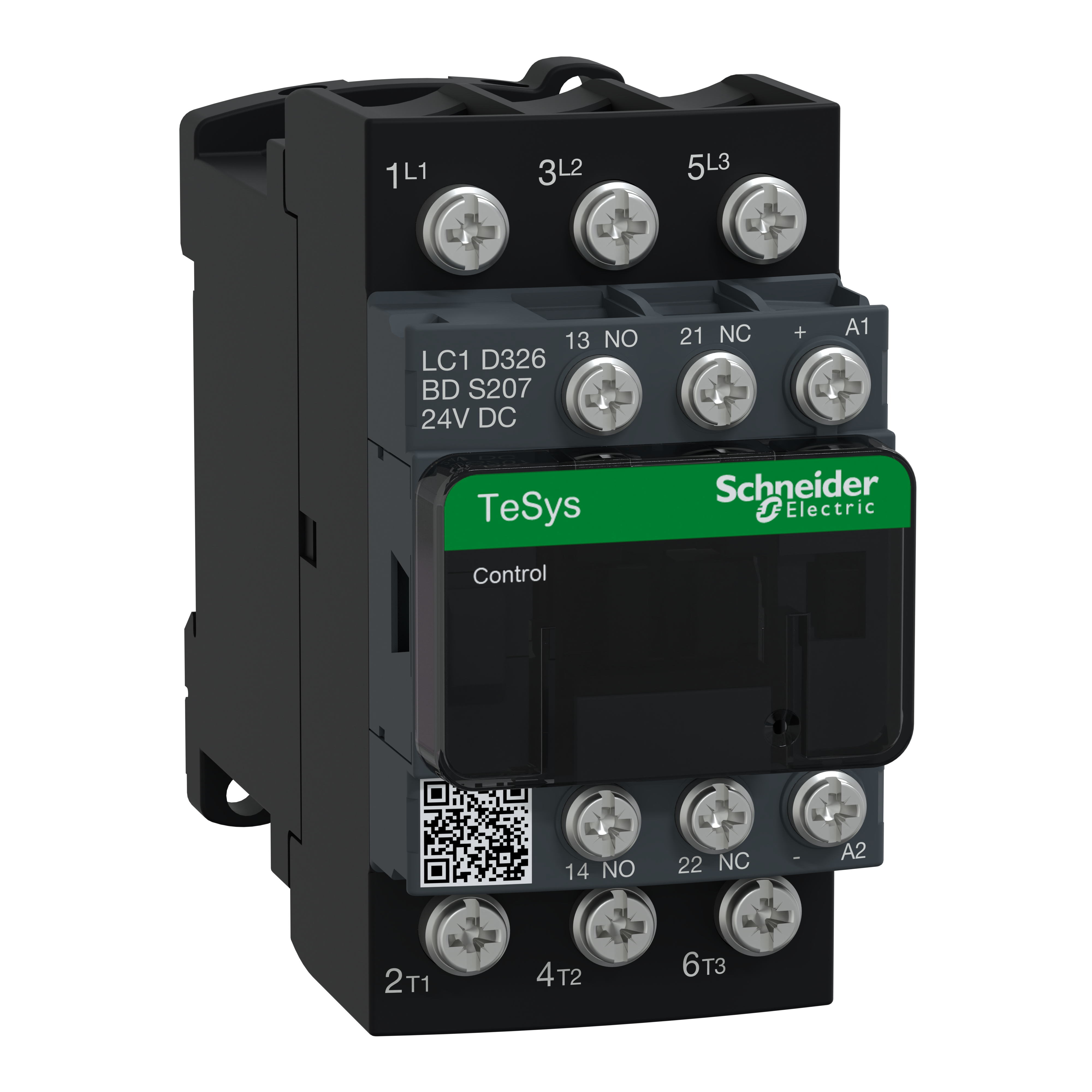 SCHNEIDER ELECTRIC - Contattore TeSys D S207 - 3P (3NO) AC-3 32A 440V - bobina 24V DC
