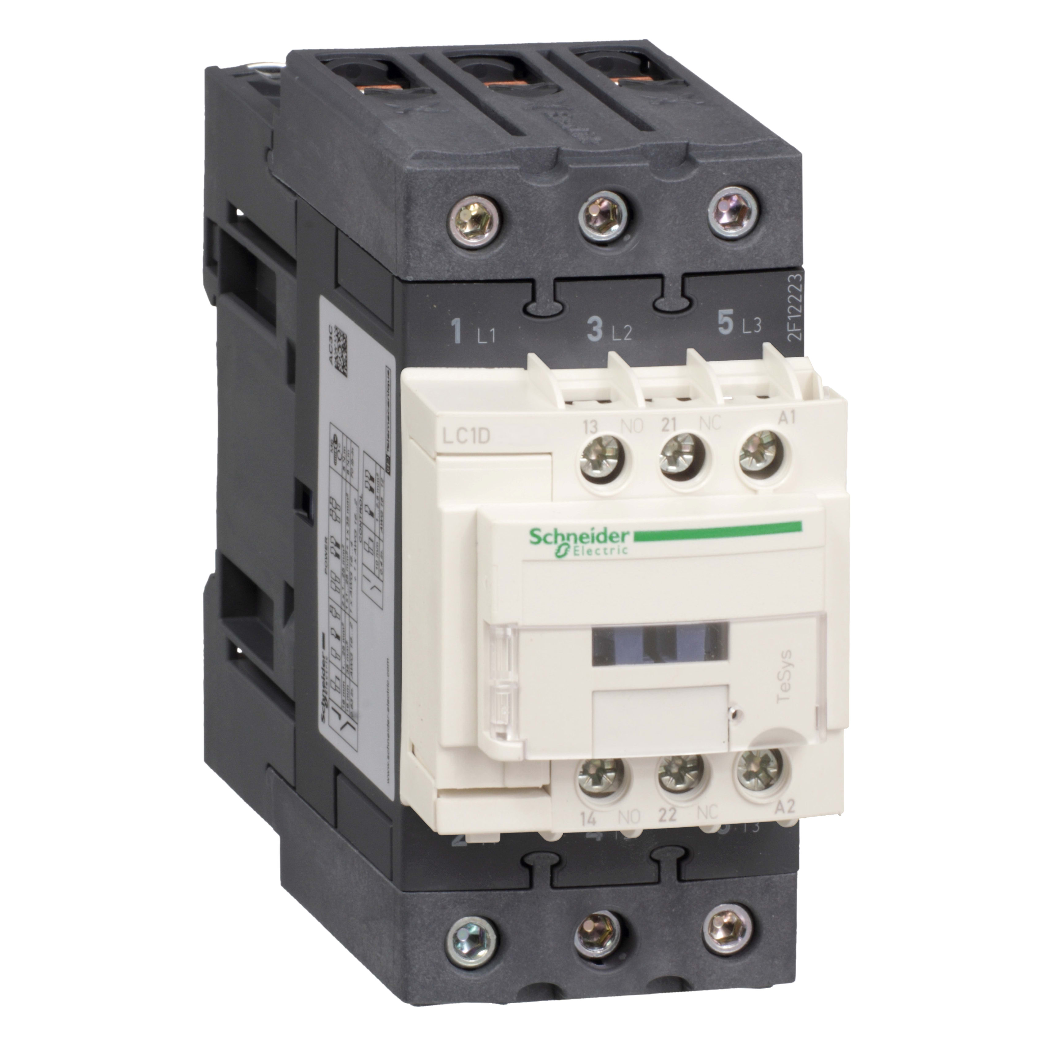 SCHNEIDER ELECTRIC - Contattore TeSys LC1-D - 3 poli - CA-3 440V 40 A - Bobina 36 V CC