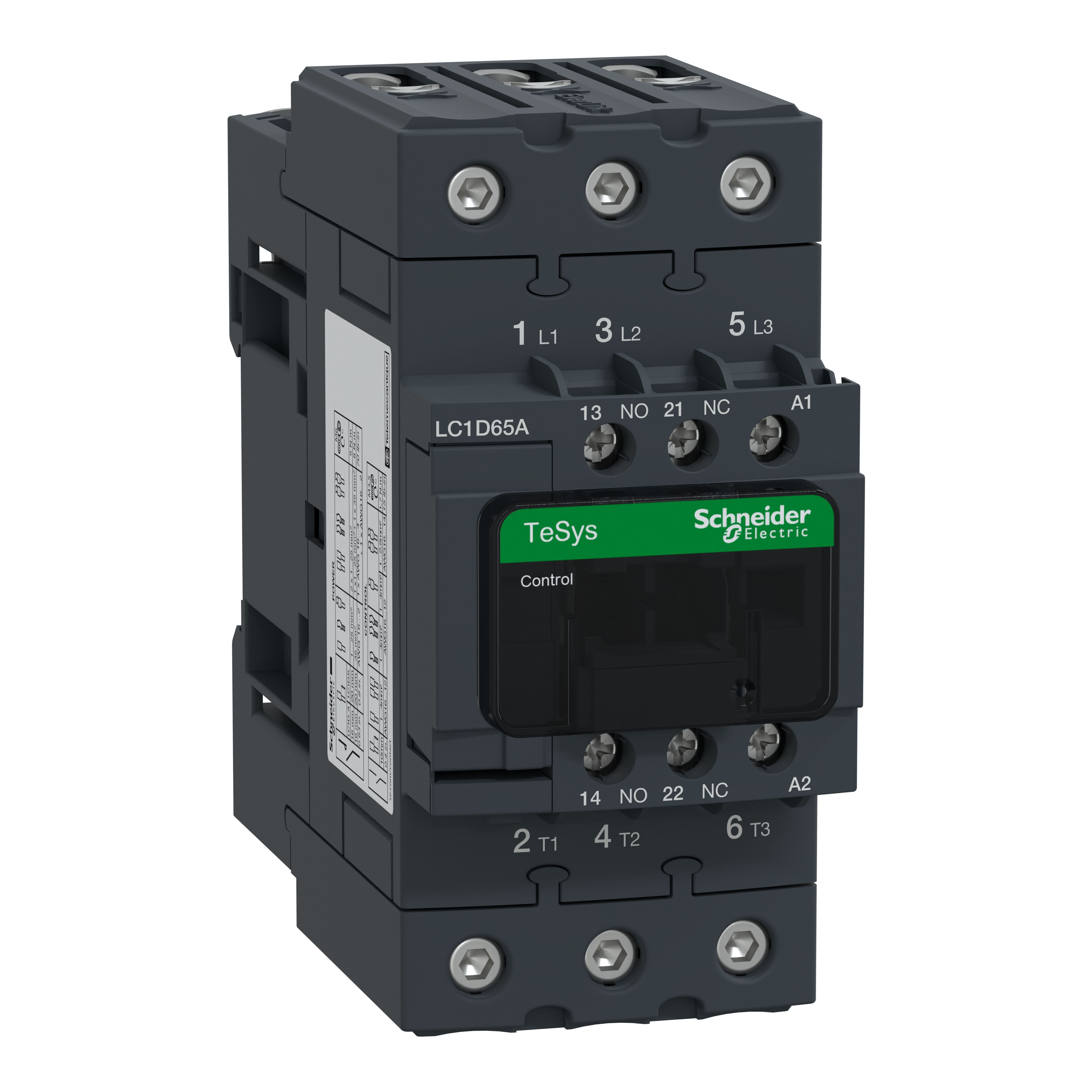 SCHNEIDER ELECTRIC - Contattore TeSys LC1D - 3 poli - AC3 440V 65 A - 480 V AC