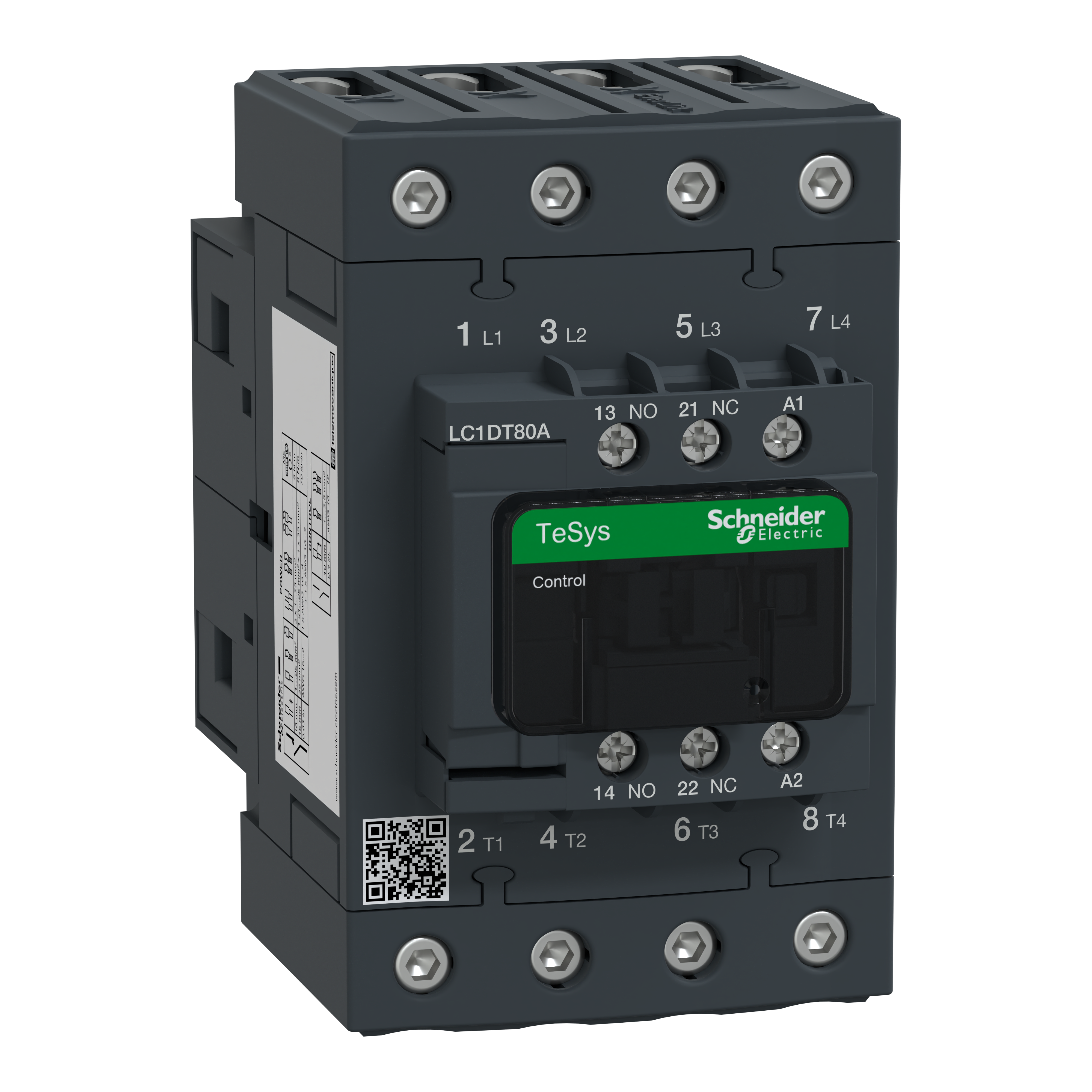 SCHNEIDER ELECTRIC - Contattore TeSys LC1D - 4 poli - AC1- 440V AC - 80A - 24V AC