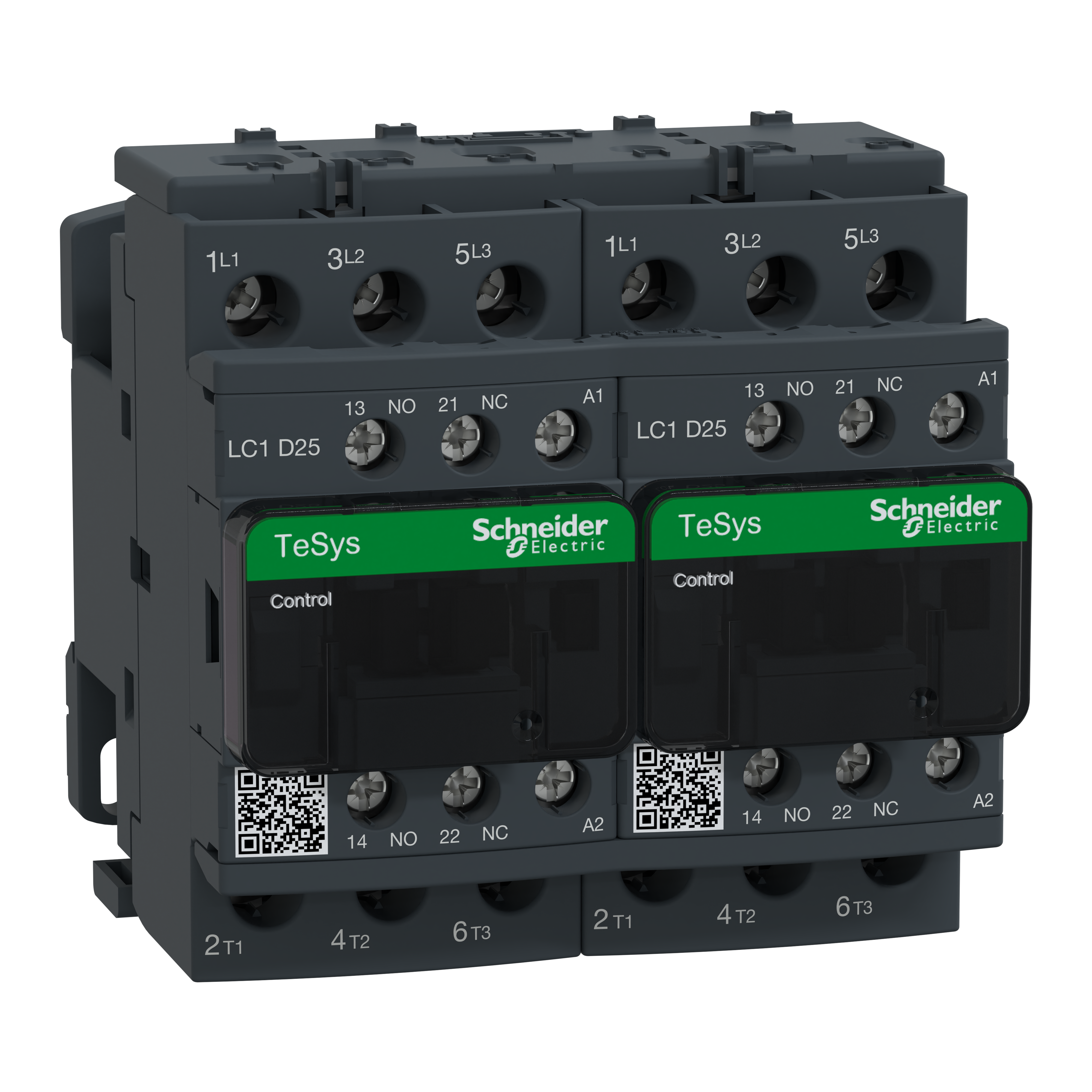 SCHNEIDER ELECTRIC - Teleinvertitore TeSys LC2D - 3 poli - AC3 440 V 25 A - 230 V CA