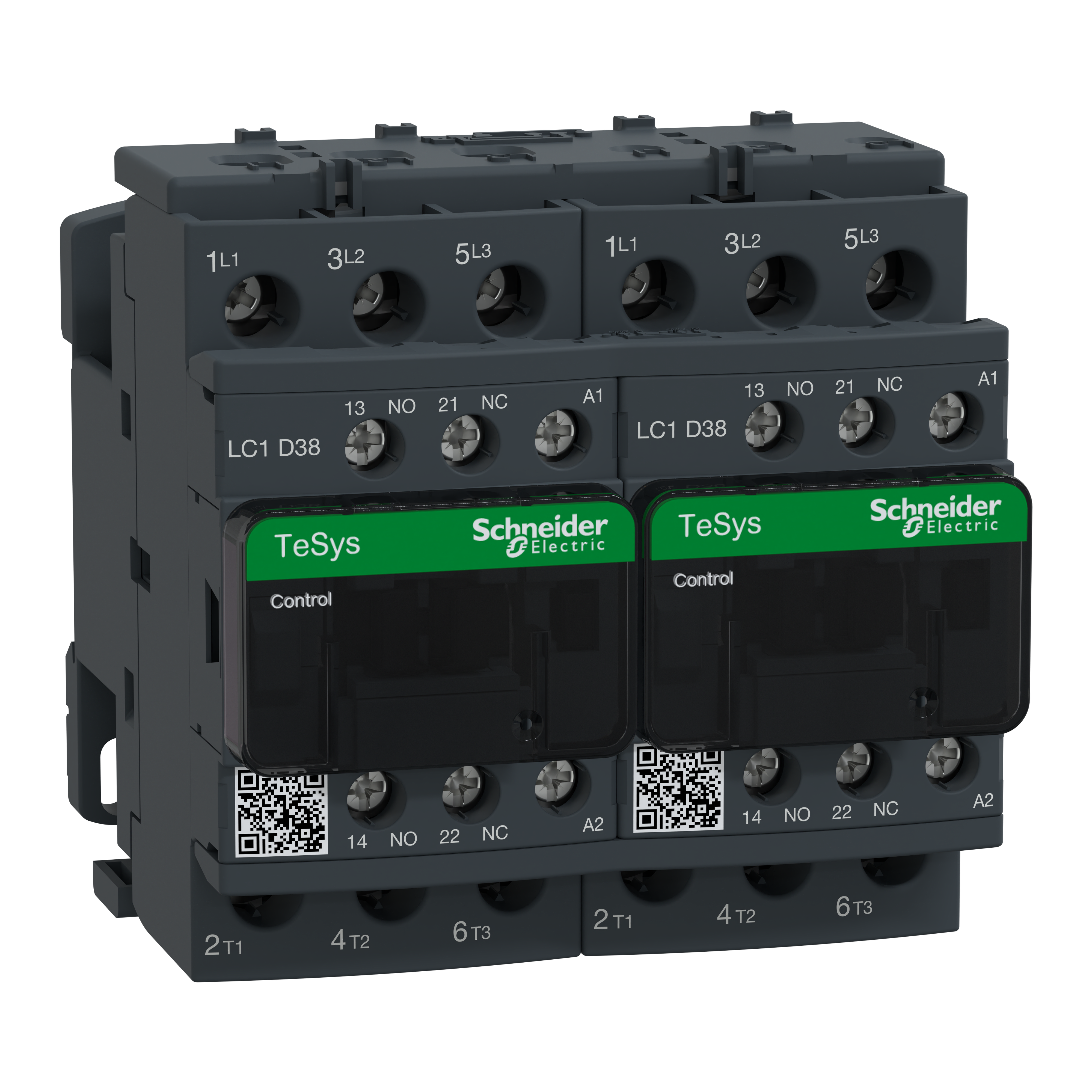 SCHNEIDER ELECTRIC - Teleinvertitore TeSys LC2D - 3 poli - AC3 440 V 38 A - 110 V CA