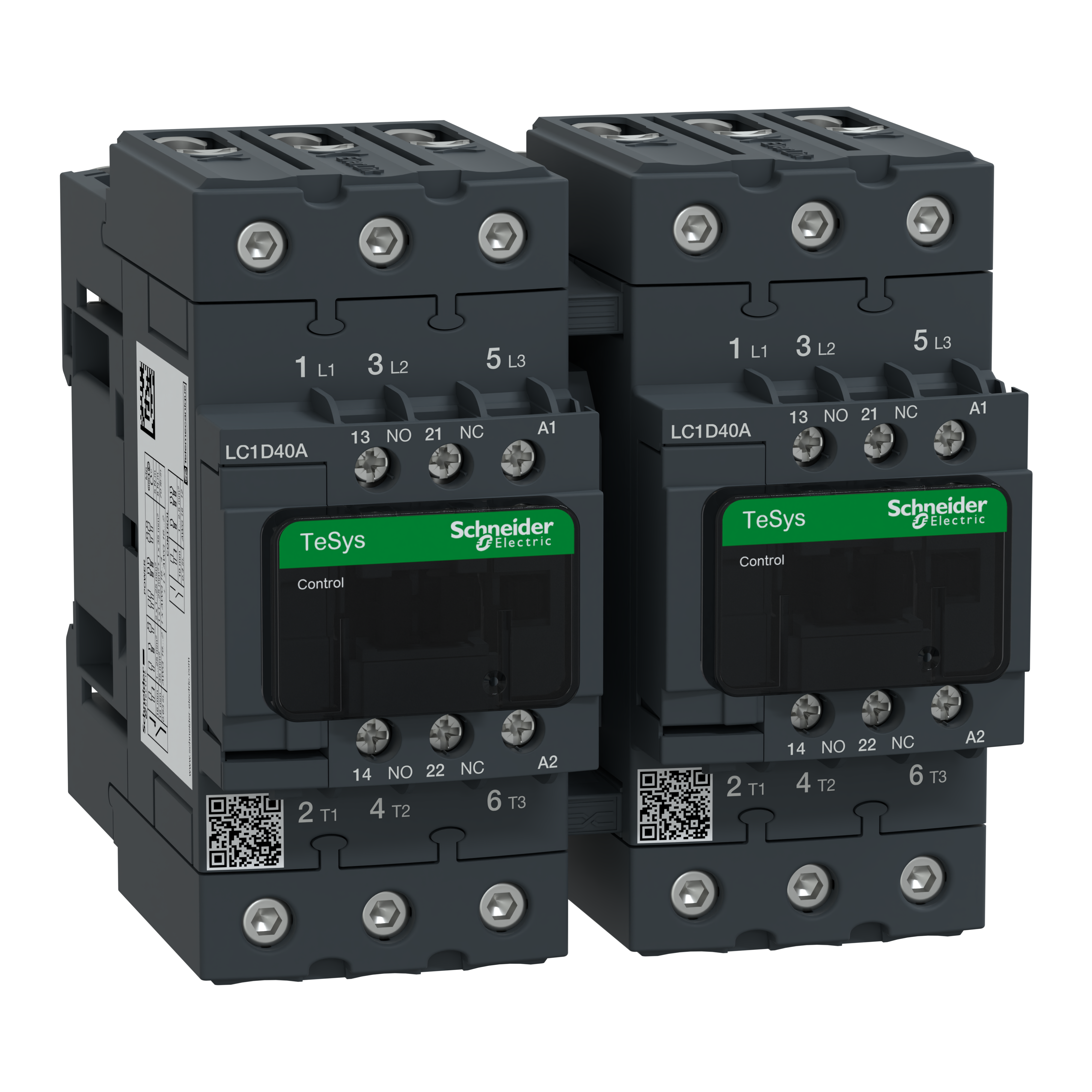 SCHNEIDER ELECTRIC - Teleinvertitore TeSys LC2D - 3 poli - AC3 440 V 40 A - 110 V CA