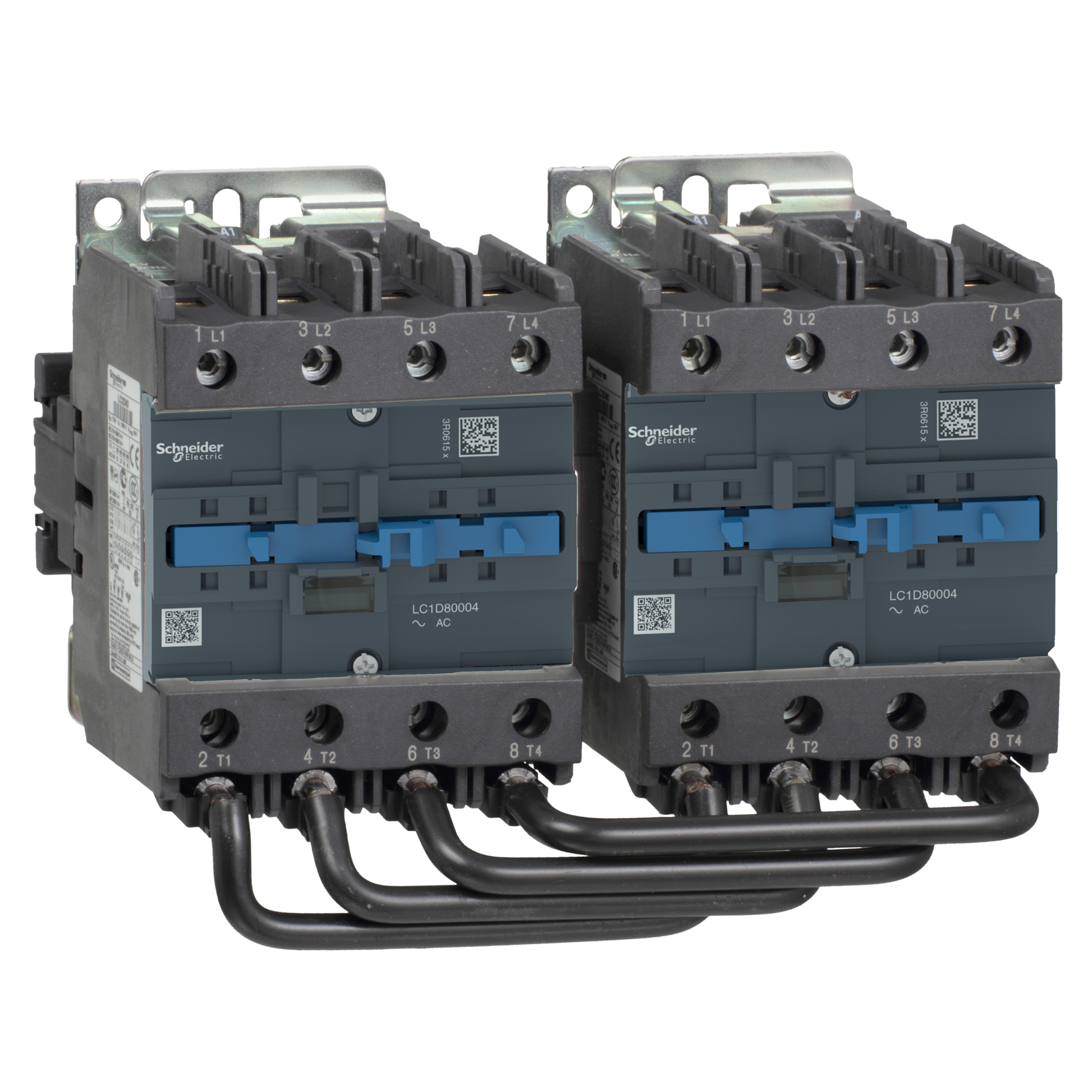 SCHNEIDER ELECTRIC - Teleinvertitore TeSys LC2D - 4 poli - AC1 440V 125 A - 230 V CA