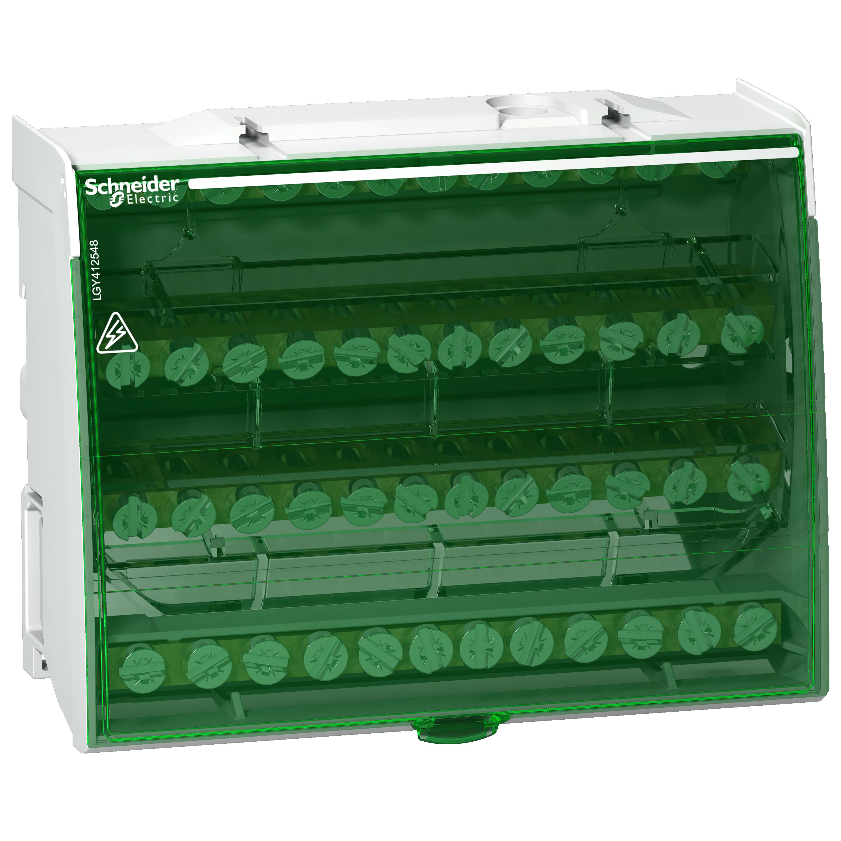 SCHNEIDER ELECTRIC - Morsettiera tetrapolare - 125 A - 48 fori (4 x 12)